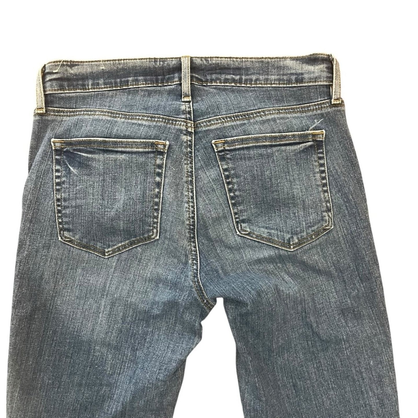 Loft Womens Size 4 Modern Boot Medium Wash Frayed Ankle Medium Wash Denim Jeans