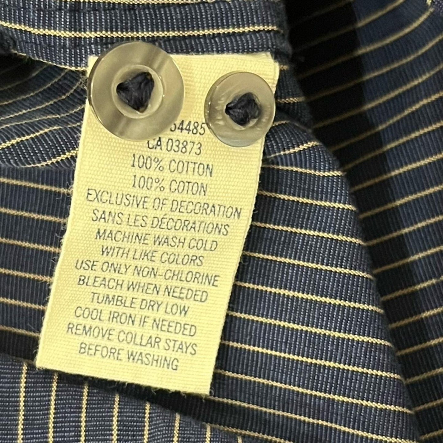 American Eagle Men's Size XXL Premium Vintage Fit Blue & Gray Button Down Shirt