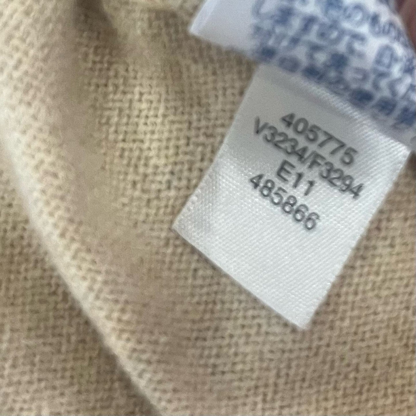 Lands End Womens Size Small Tan Long Sleeve Knit Front Clasp Cardigan Sweater