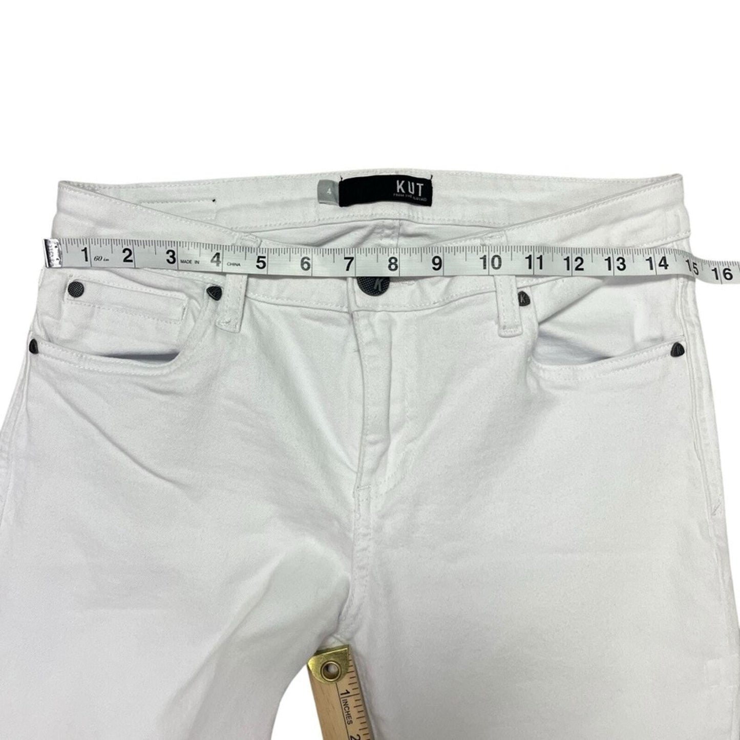 Kut From The Kloth Womens Size 4 White Skinny Jeans