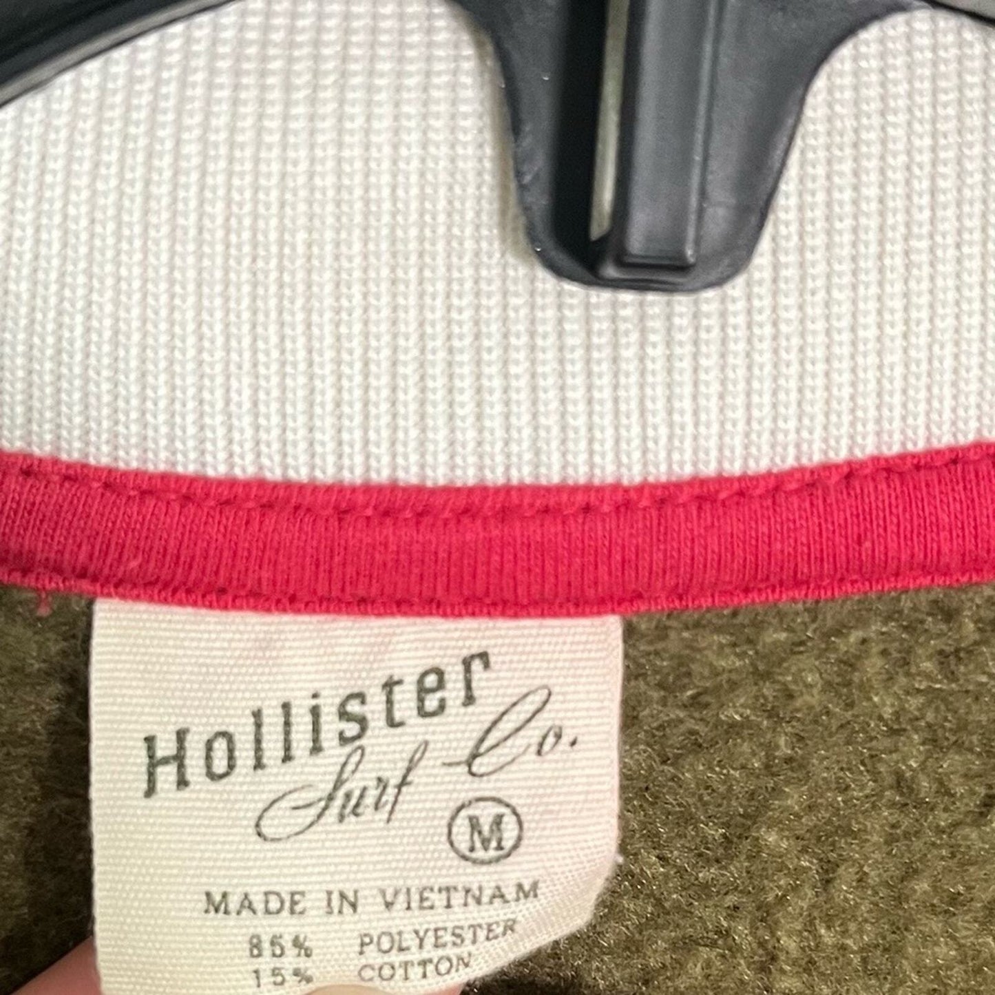 Hollister Surf Womens Medium Full Zip Green Jogger Jacket