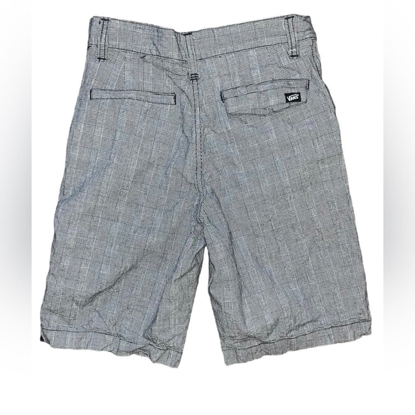 VANS boys black & white board shorts size 12