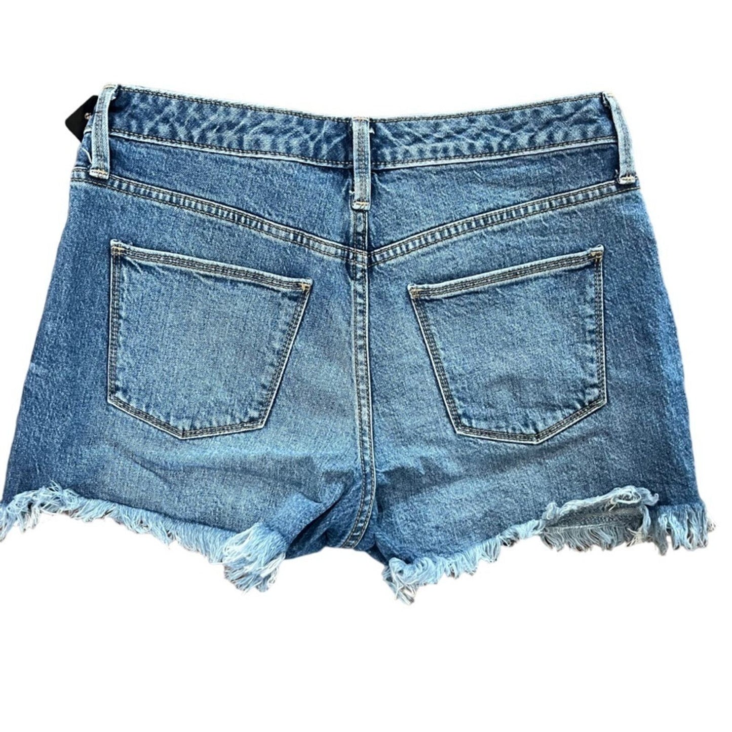 Universal Threads Womens Size 6 /28R High Rise Shortie Cut Off Denim Shorts