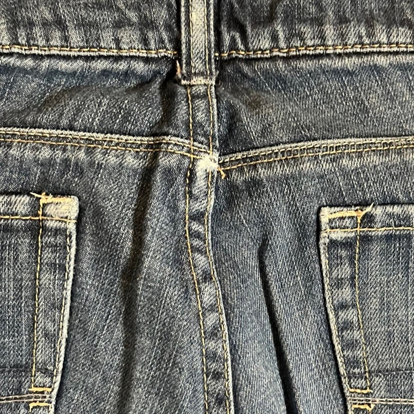 American Eagle Womens 77 Straight 8 Long Medium Wash Denim Jeans