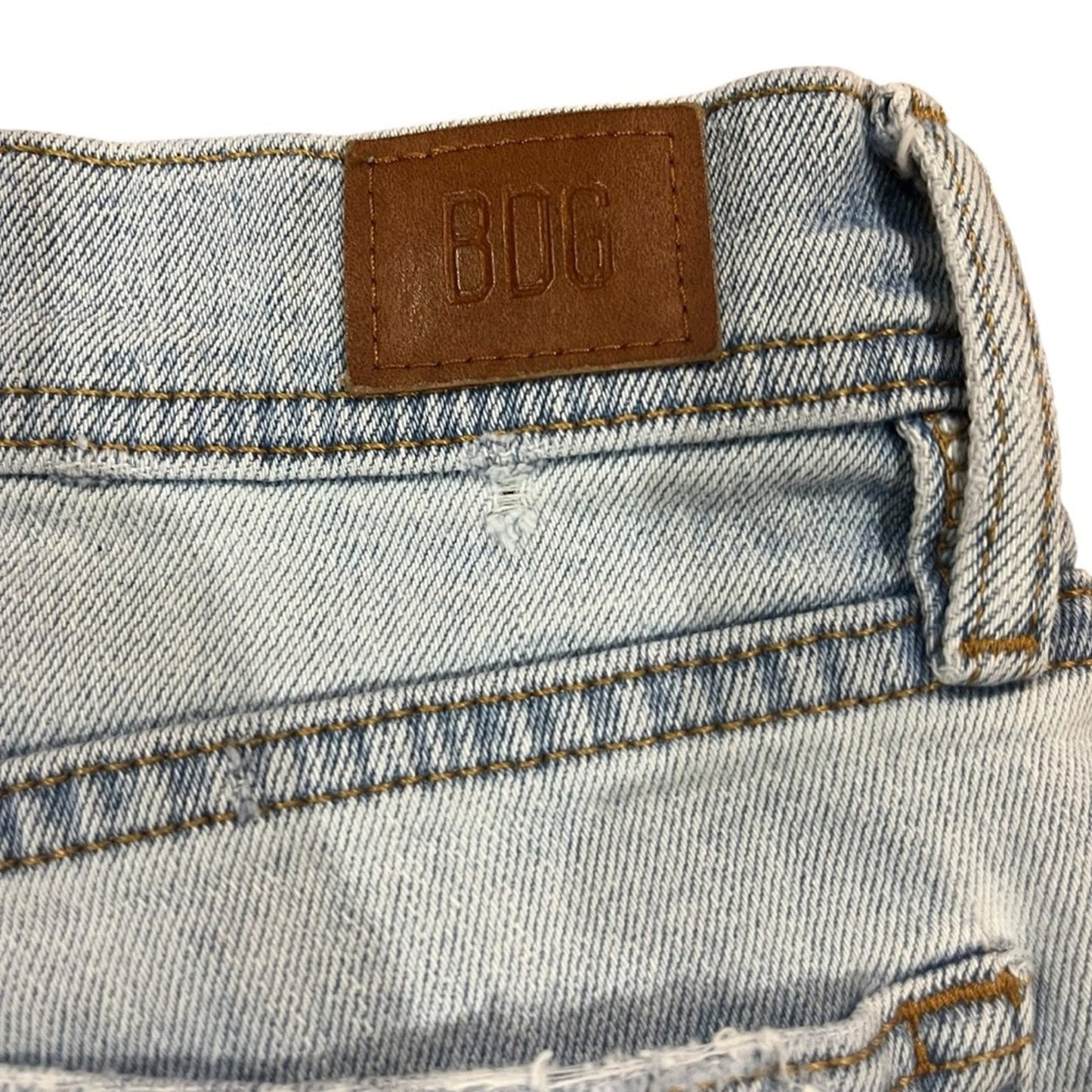 Urban Outfitters BDG Womens Skinny Jeans 29/32 Stretch Light Wash Freyed Hem