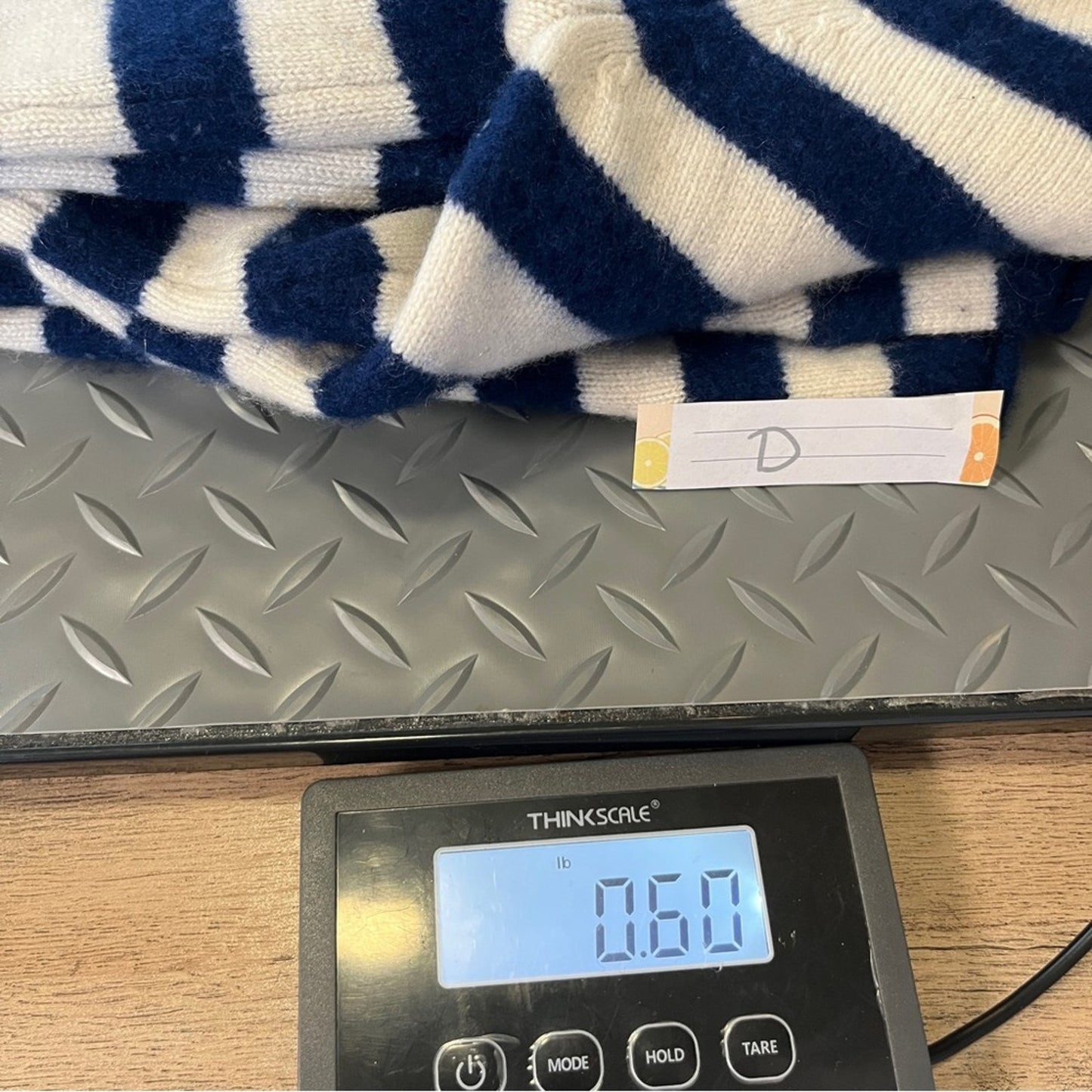 Athleta Backcountry 100% Cashmere Sweater Womens Size XS Blue White Striped Soft