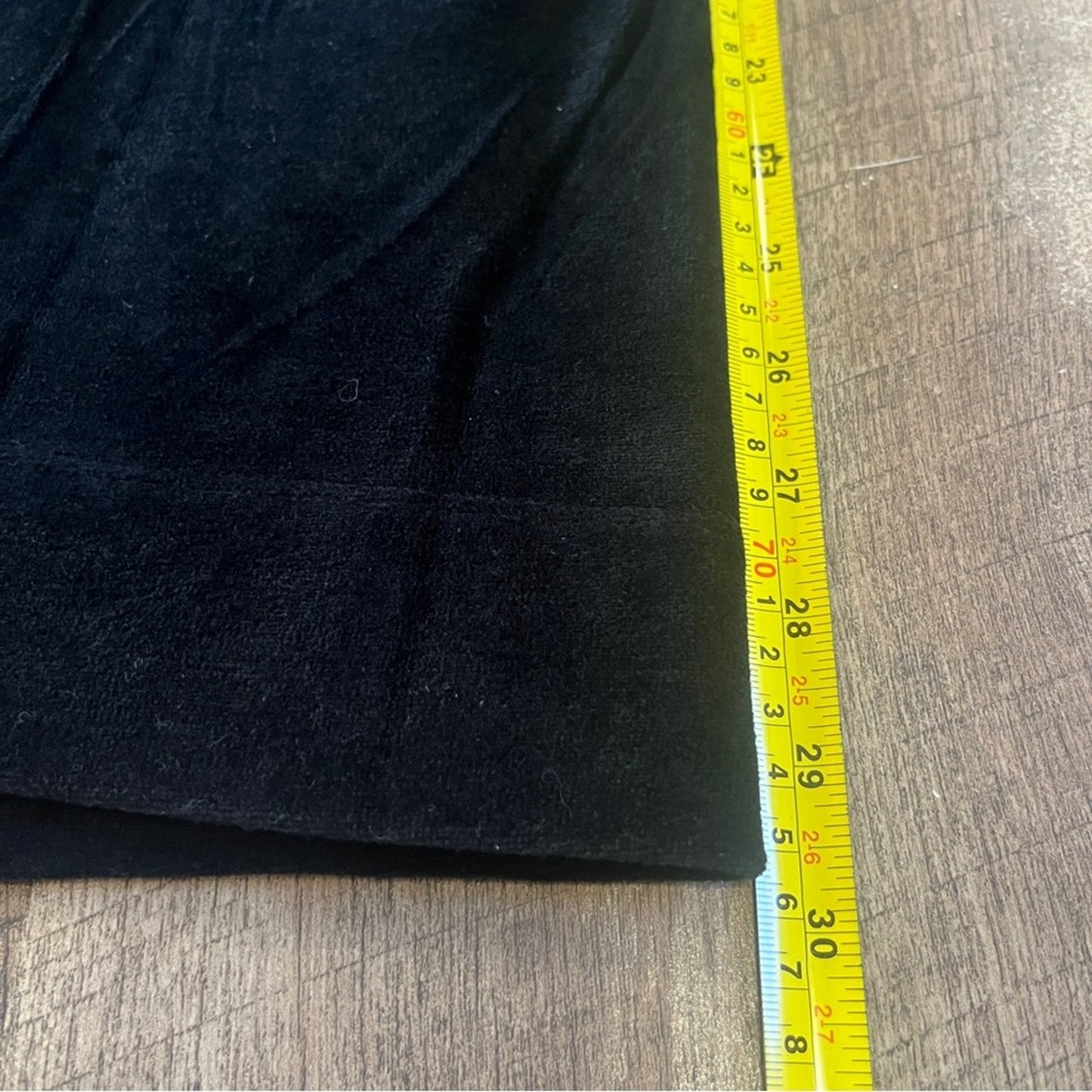 Susan Graver Tunic Sweater Womens 1X Black Front Pockets Cotton Blend Modest
