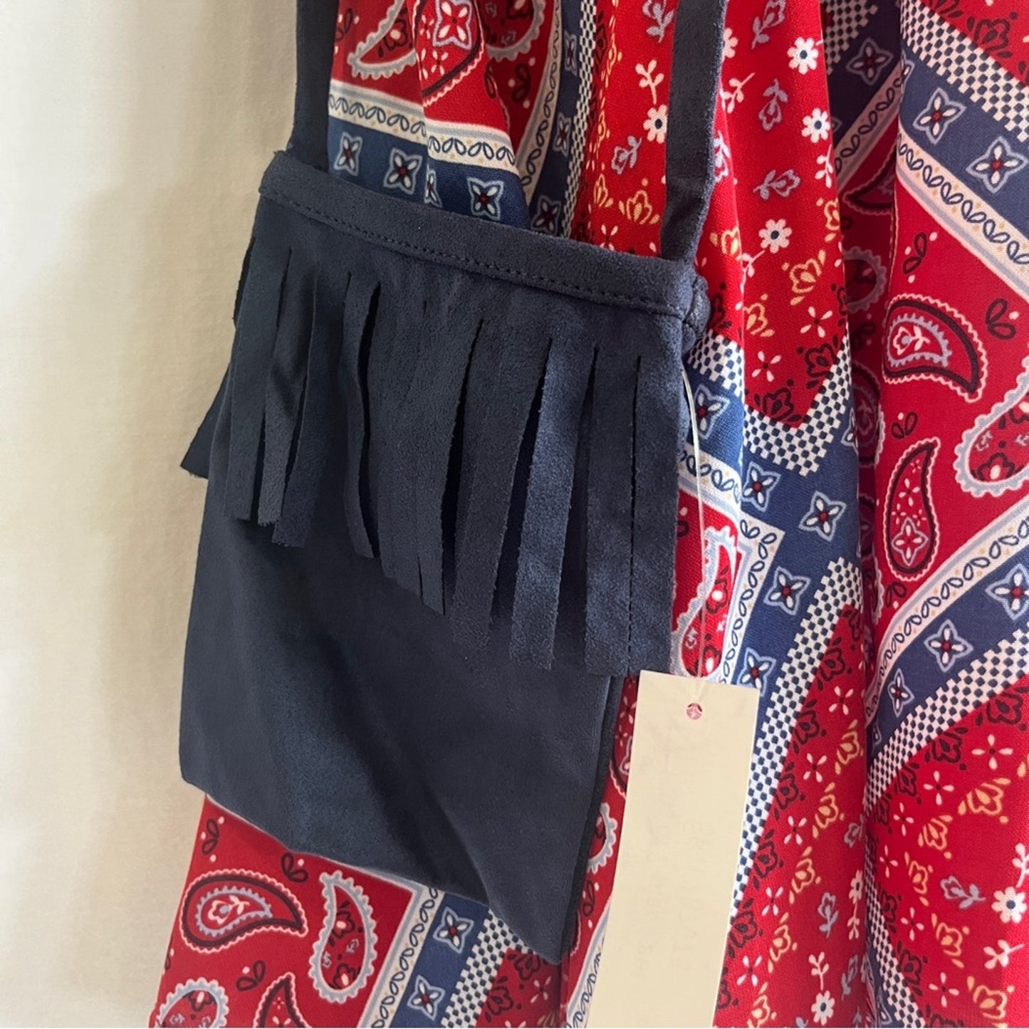 Good Lad Girls Sundress Size 4T Paisley Bandana Print Red White Blue Patriotic