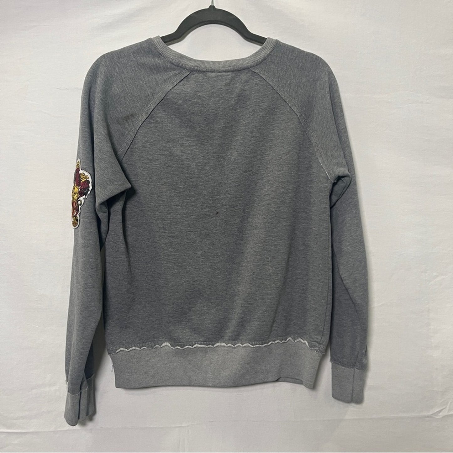 Harry Potter Sweatshirt Womens Small Crewneck Wizard Gryffindor Gray Universal