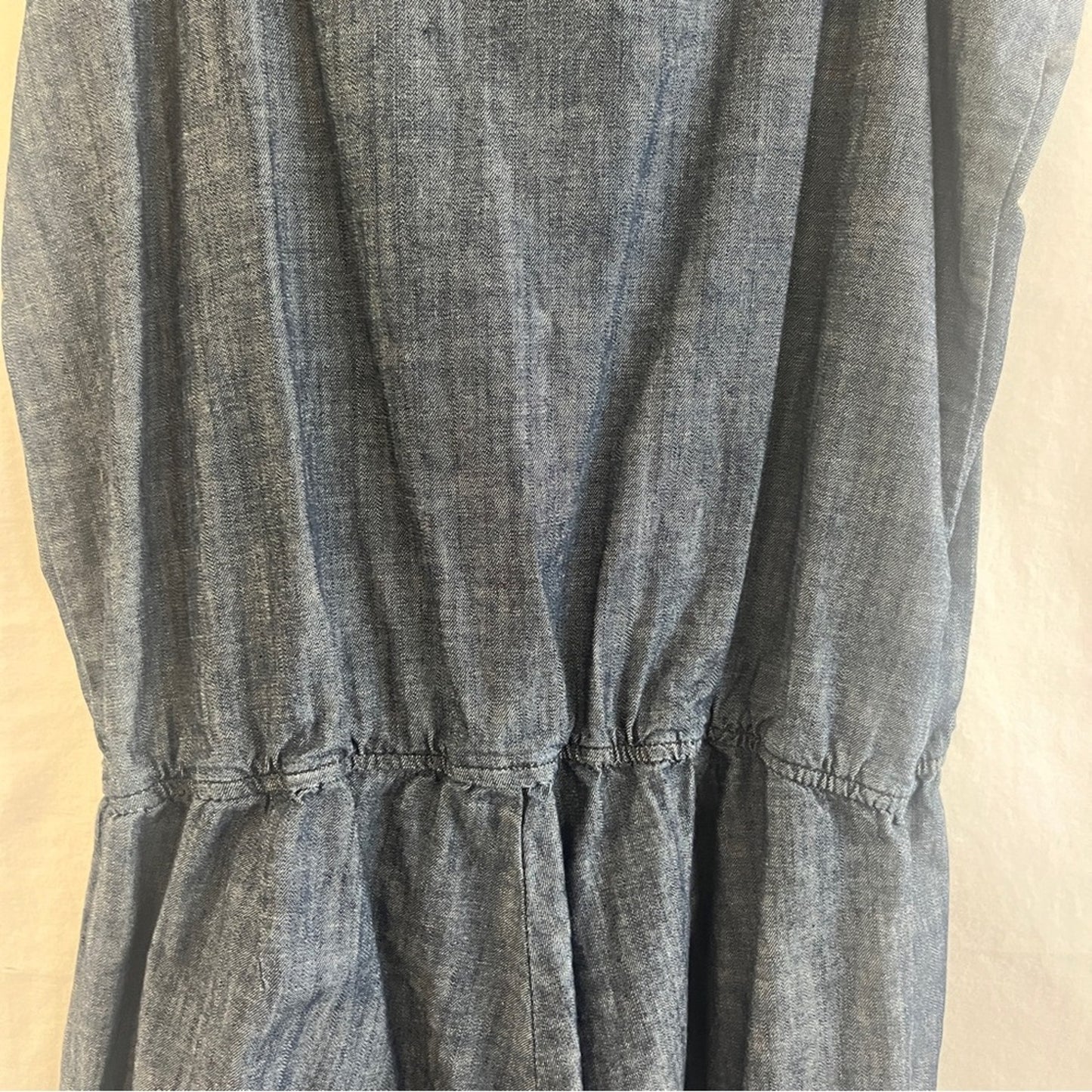 Seven 7 Denim Romper Womens Size Large Cotton Adjustable Straps Fesitval Summer