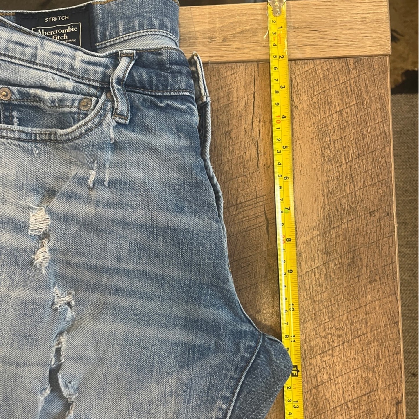 Abercrombie & Fitch Skinny Stretch Jeans Mens 29x30 Distressed Medium Wash Urban