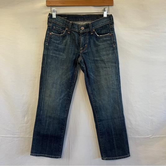 Citizens of Humanity Kelly Stretch #063 Womens Size 24 Low Waist Cropped Basic