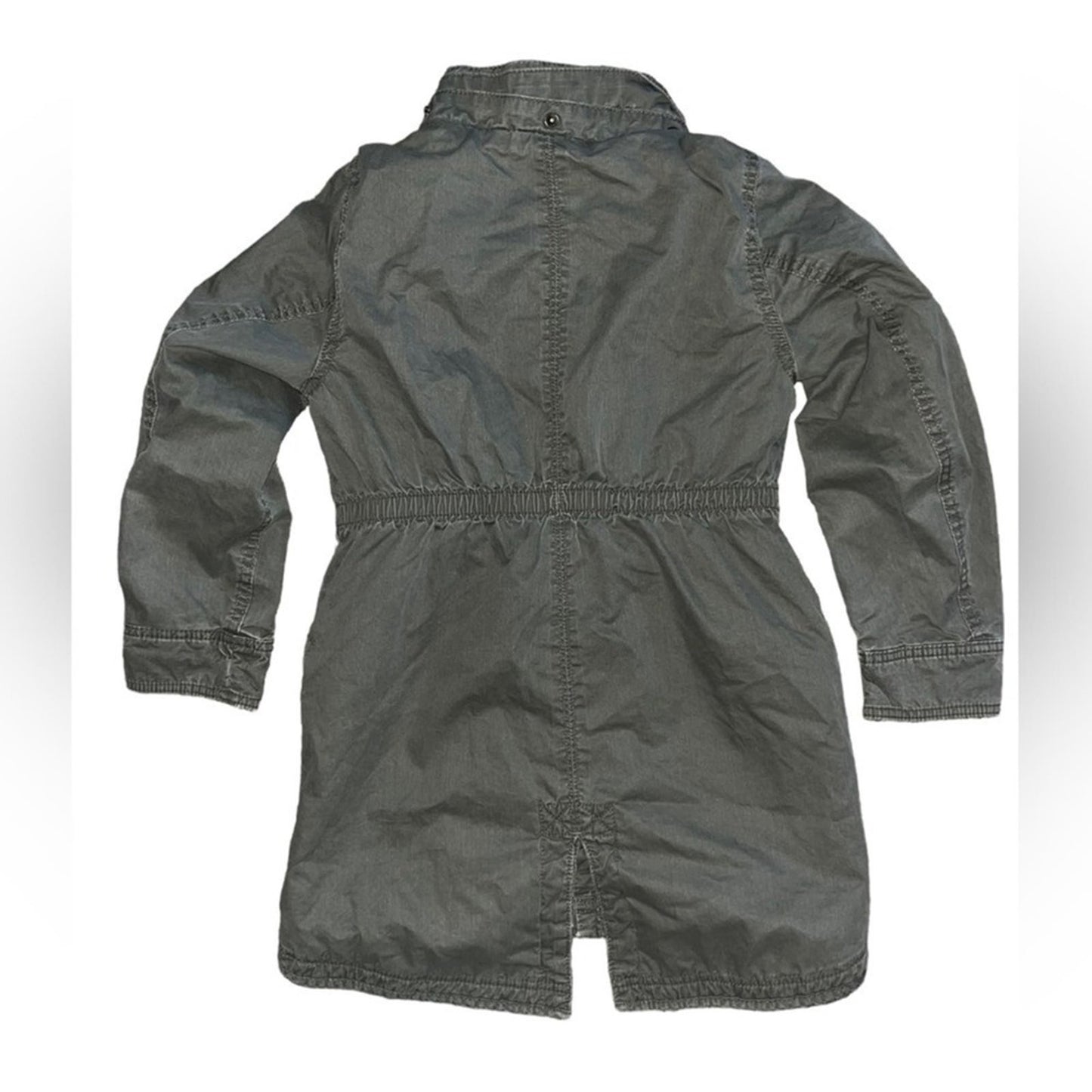 Label of Graded Goods Full Zip and Button Down Coat Girls Size 8-9 Army Green