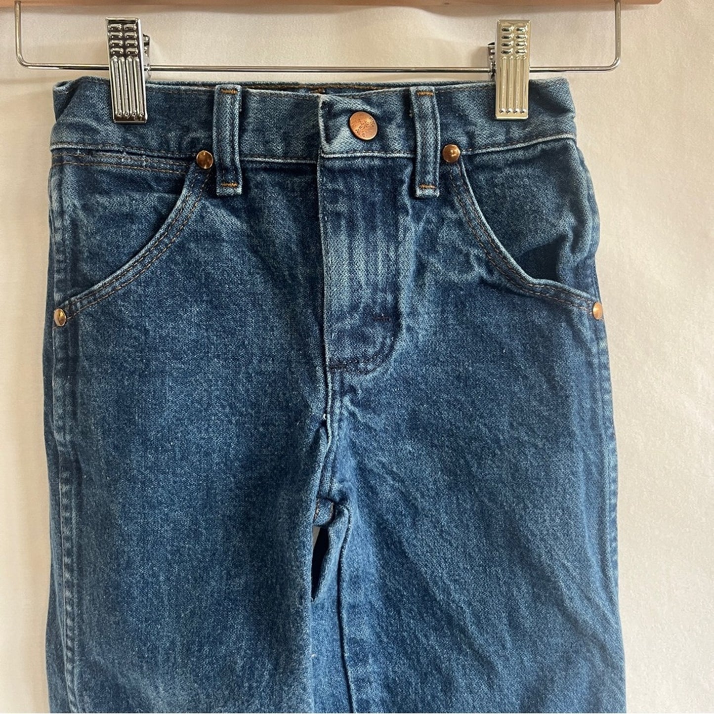 Wrangler Boys Straight Denim Jeans 7 Slim Rodeo Ranch Country Western Cowboy