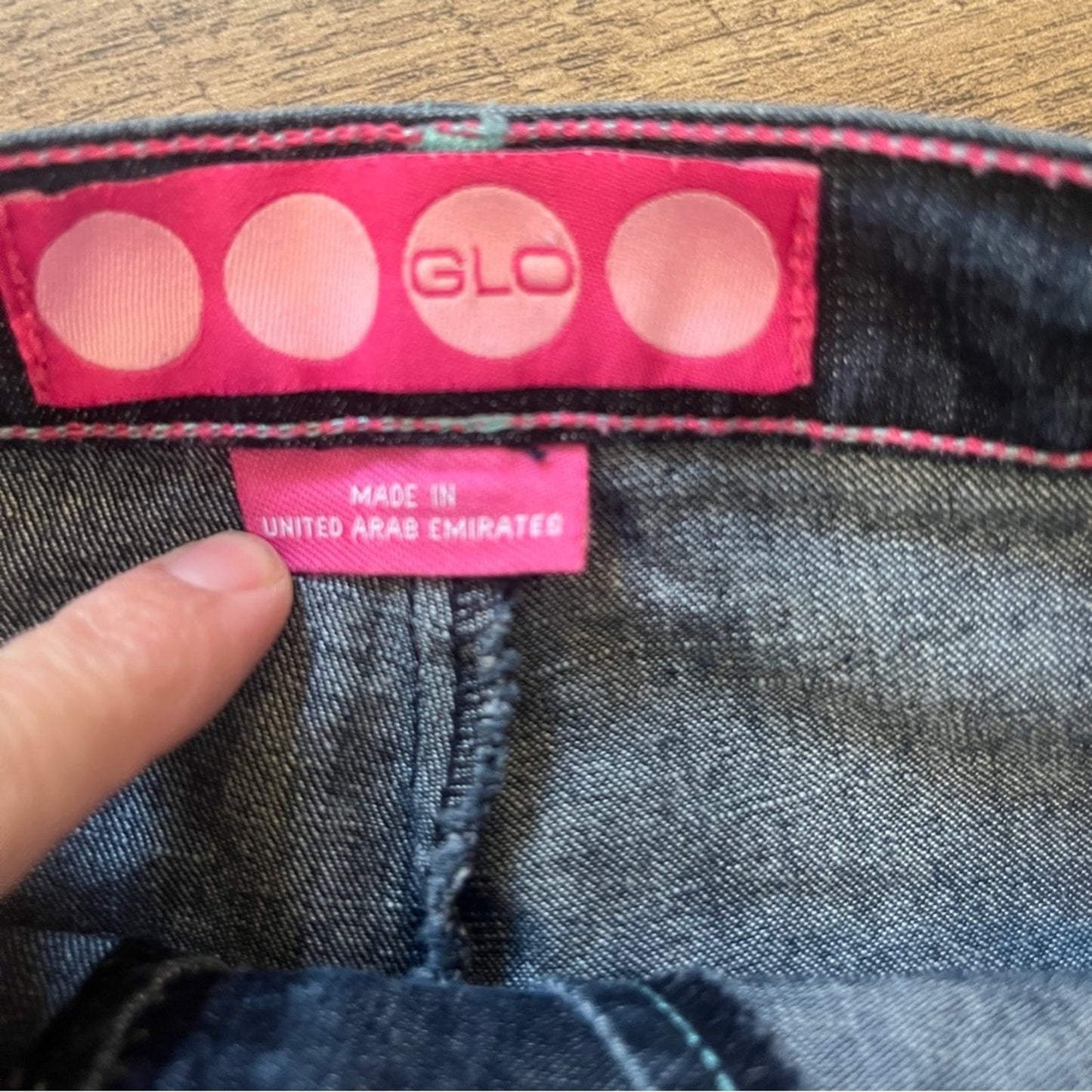Glo Mini Denim Skort Girls Size 10 Casual Basic Simple Dark Wash Spring Neutral