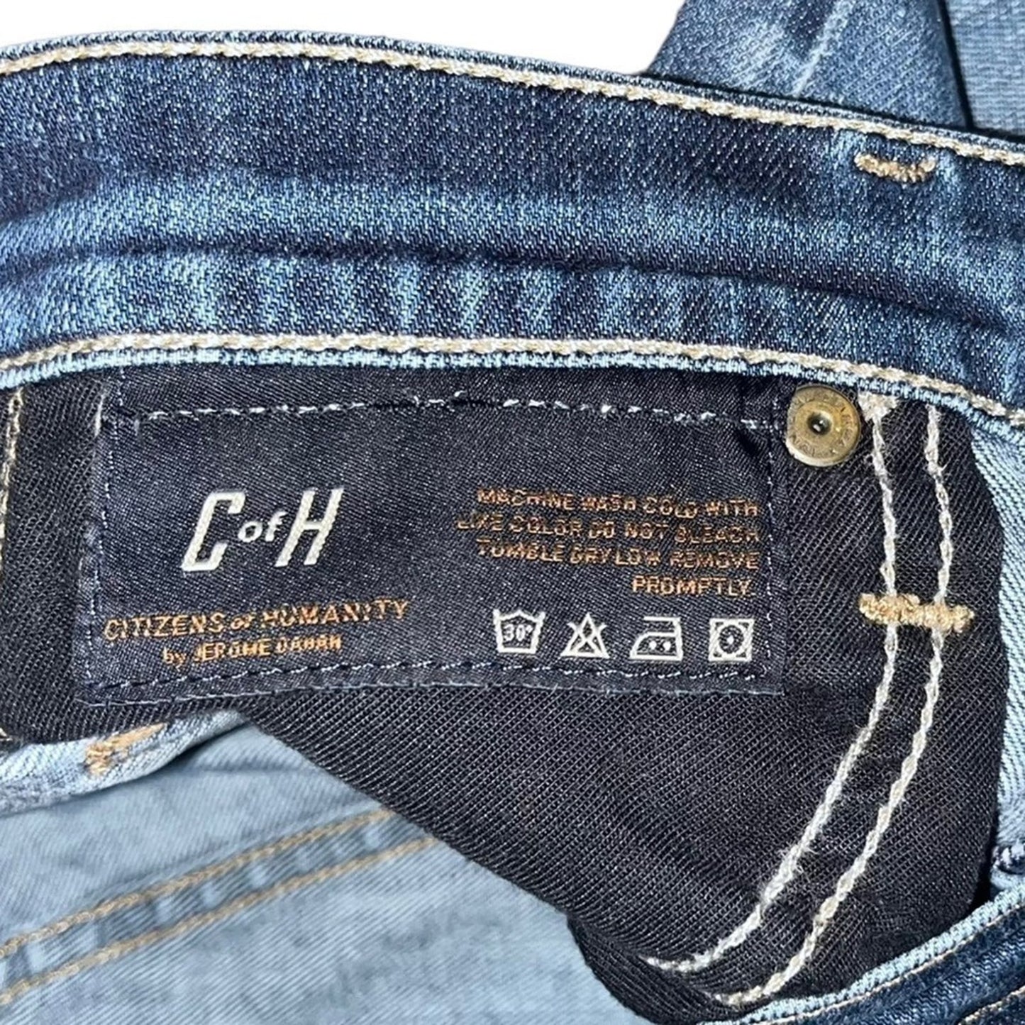 Citizens of Humanity Elson Jeans Womens Size 25 Medium Rise Straight Leg