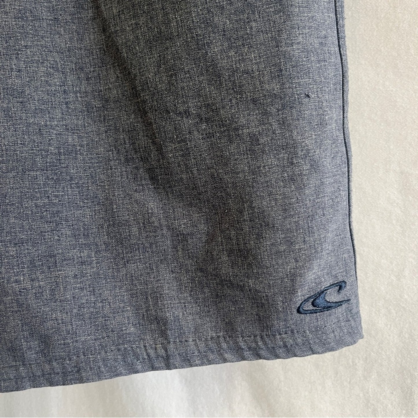 O'Neill Hybrid Heathered Blue Boys Shorts Size 24 Casual Golf Preppy Summer