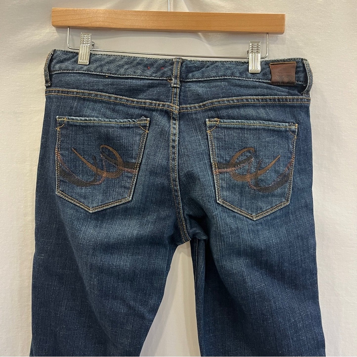 X2 W10 Bootcut Jeans Womens Size 8 Dark Wash Denim Low Waist Simple Country Barn