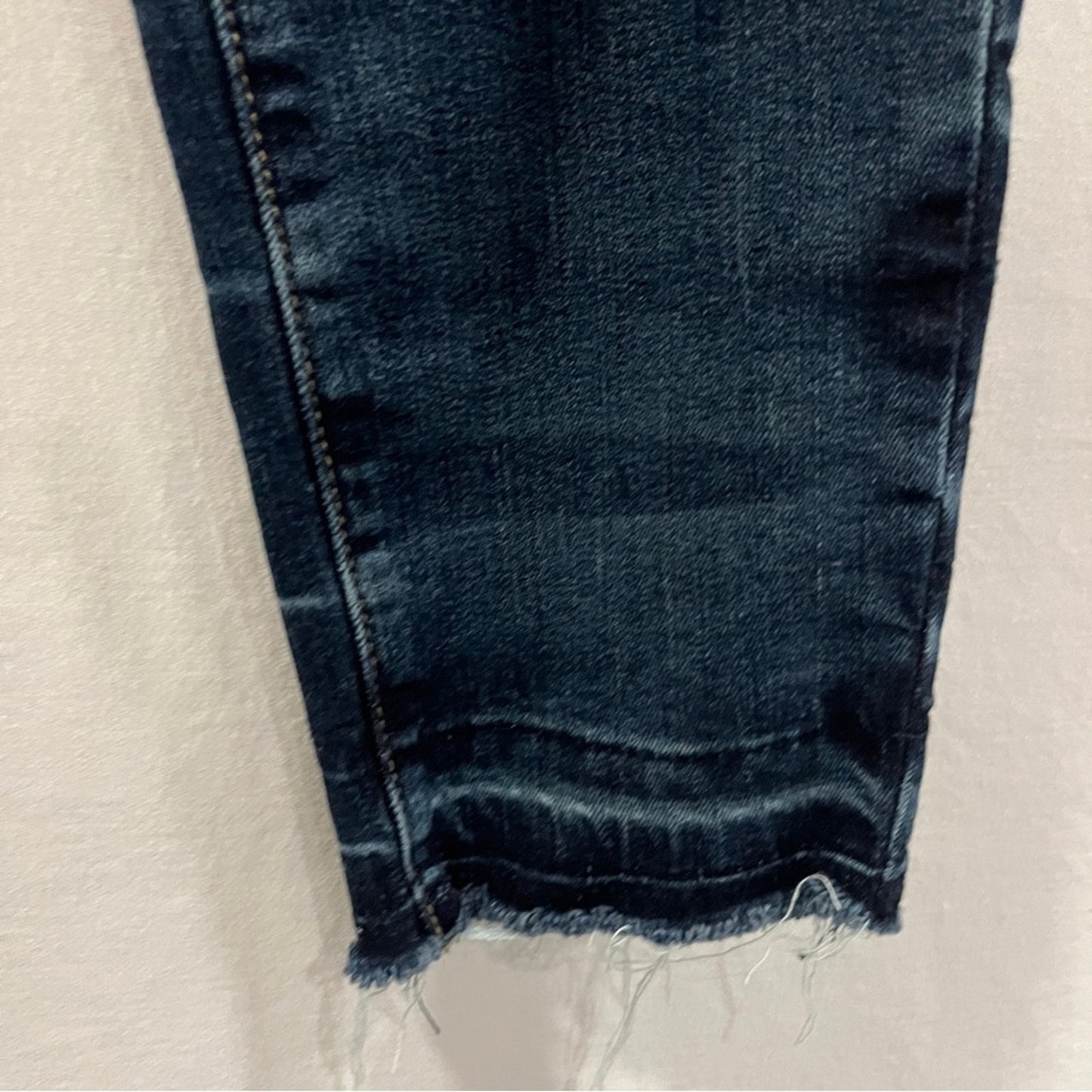 Just USA Skinny Medium Rise Denim Jeans Juniors Size 11 Raw Hem Casual Basic