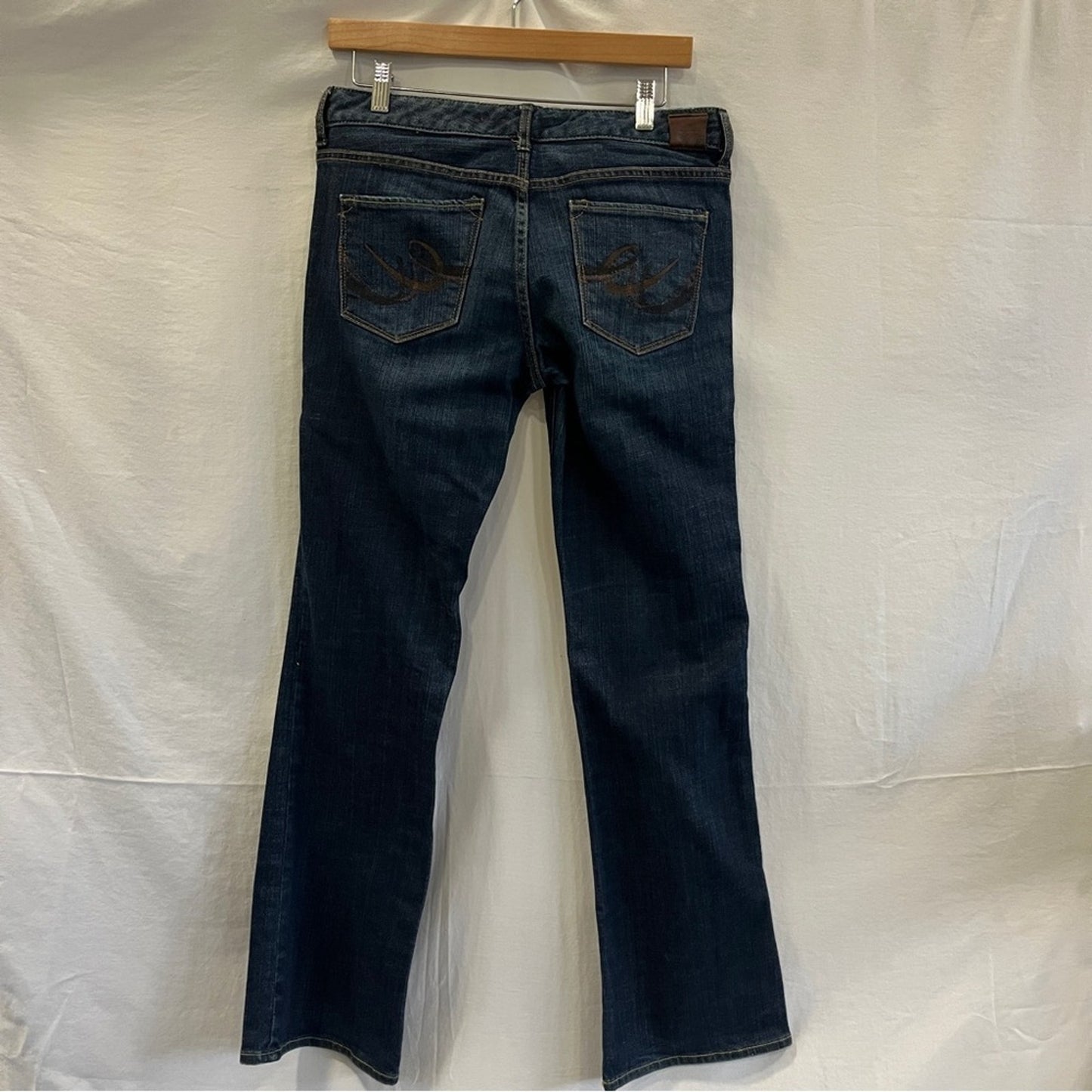 X2 W10 Bootcut Jeans Womens Size 8 Dark Wash Denim Low Waist Simple Country Barn
