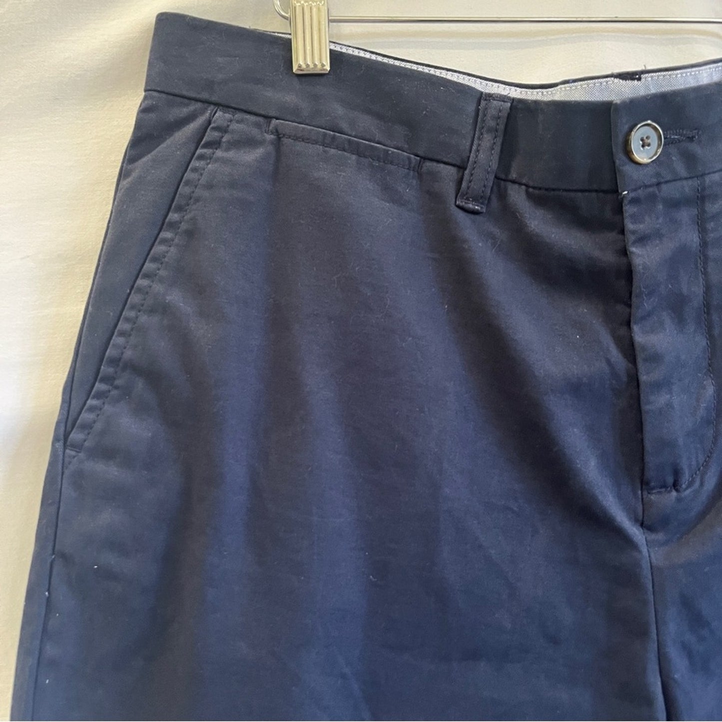 Tommy Hilfiger Mens Navy Chino Shorts Size 34 Golf Sophisticated Classic Basic