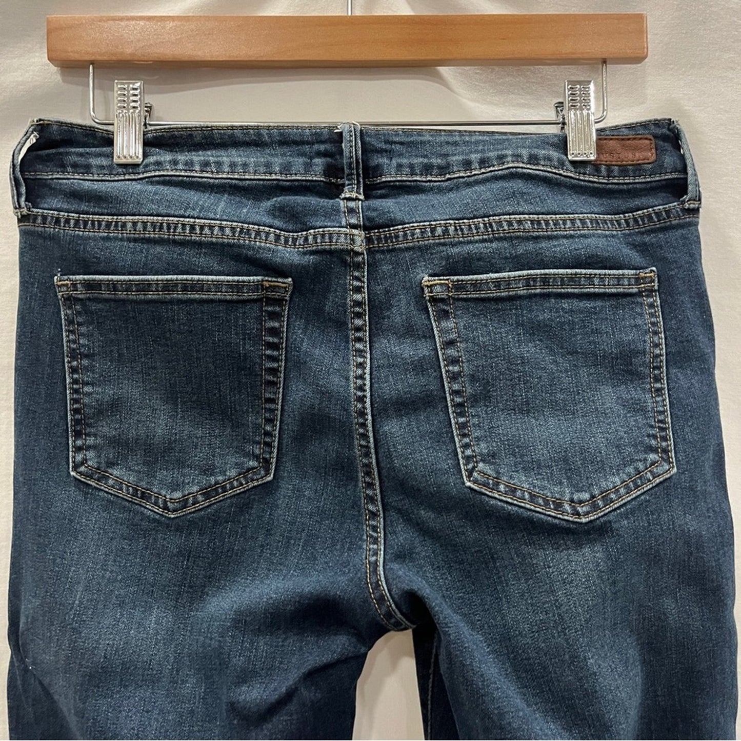Just USA Skinny Medium Rise Denim Jeans Juniors Size 11 Raw Hem Casual Basic