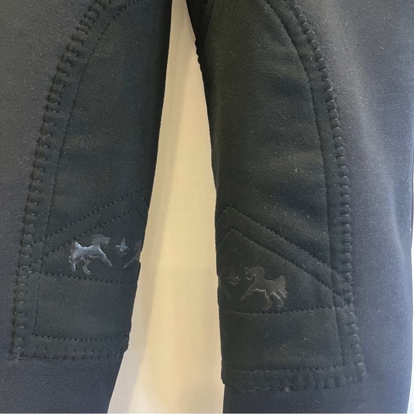 Equine Couture Riding Club Black Children's Winter Breeches Size 08 Equestrian