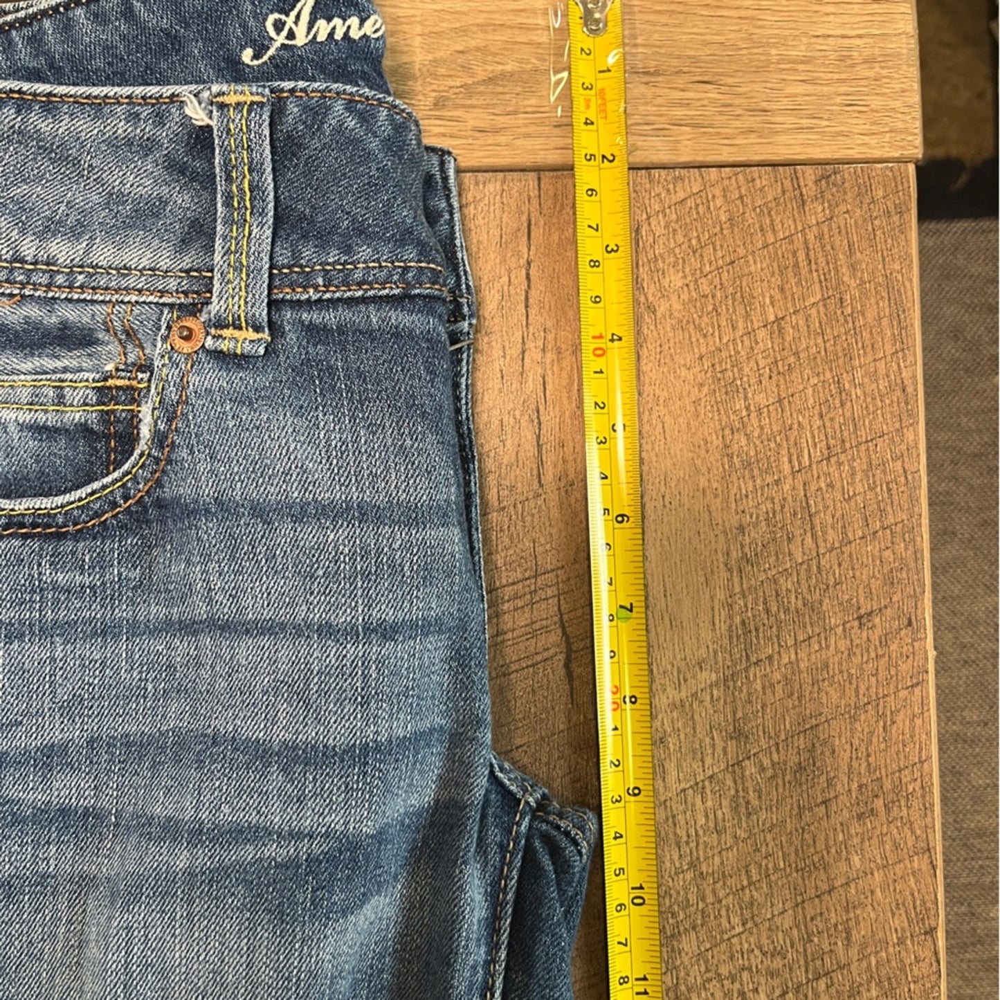 American Eagle Slim Boot Jeans Womens Size 6 Medium Wash Neutral Simple Basic
