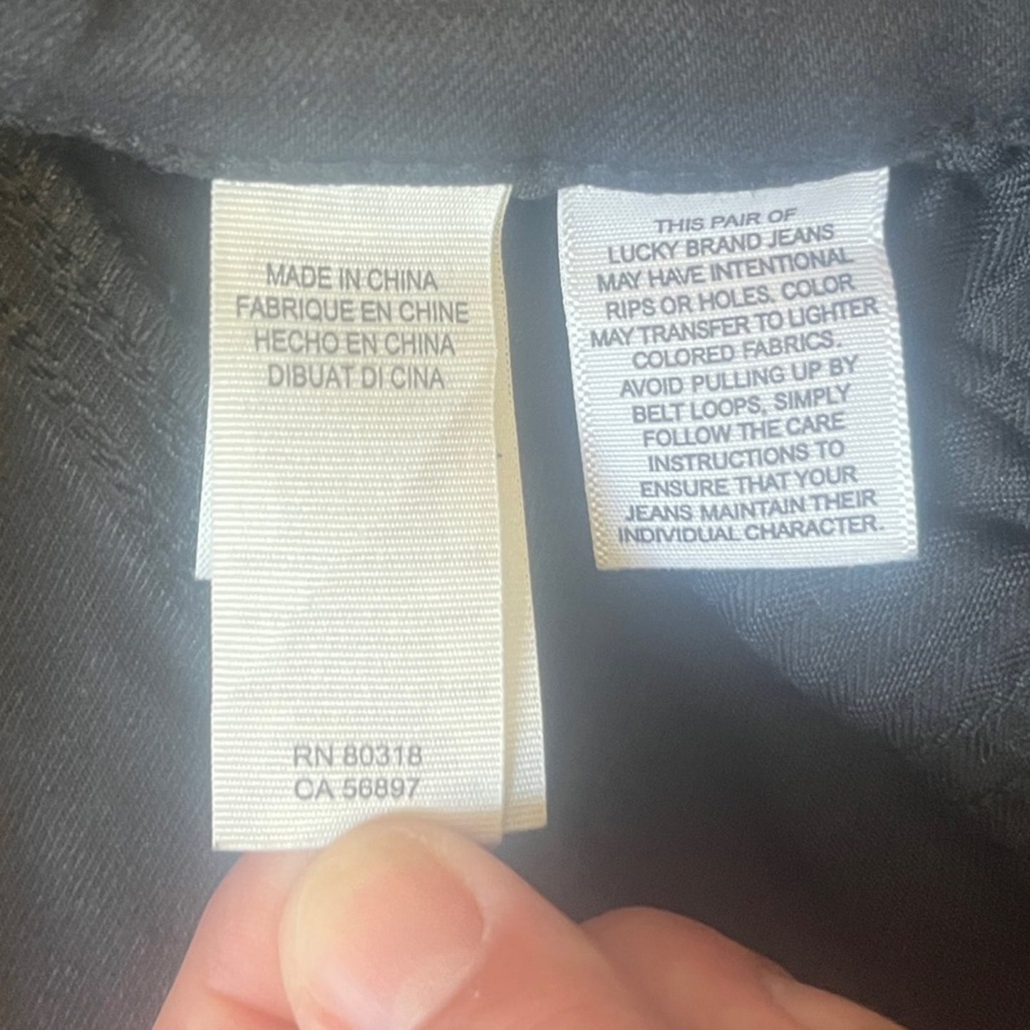 Lucky Brand Bridgette Skinny Black Jeans Womens Size 14 Raw Hem Basic Staple