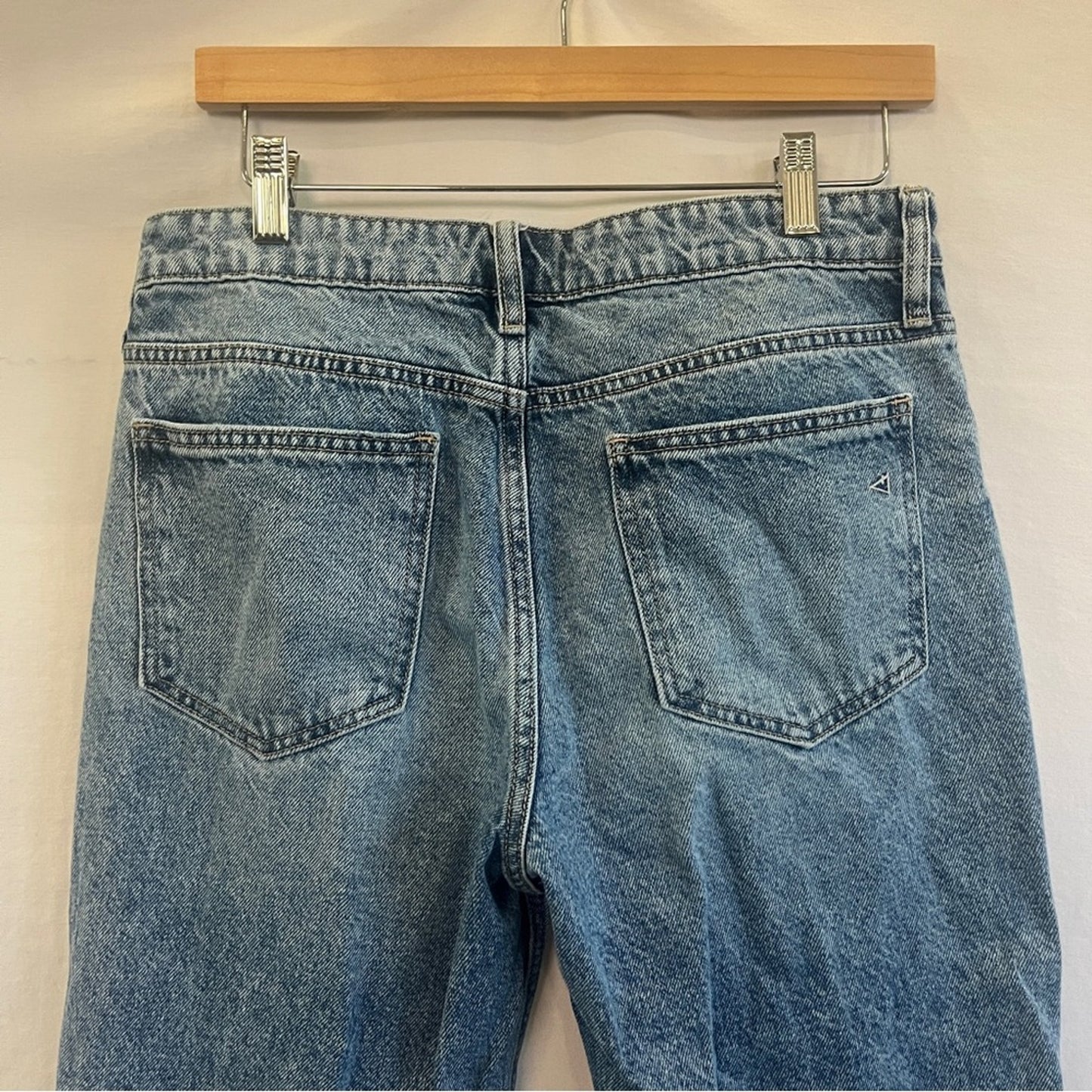 Altard State Distressed Jeans Womens Size 28 Raw Hem Straight Cropped High Rise