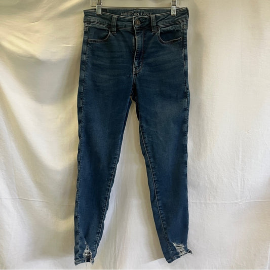 American Eagle Hi Rise Jegging Next Level Stretch Denim Jeans Womens Size 8