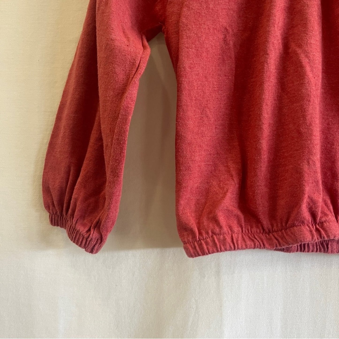 Jessica Simpson Blouson Toddler Top Size 3T Mauve Long Sleeve Simple Spring Soft