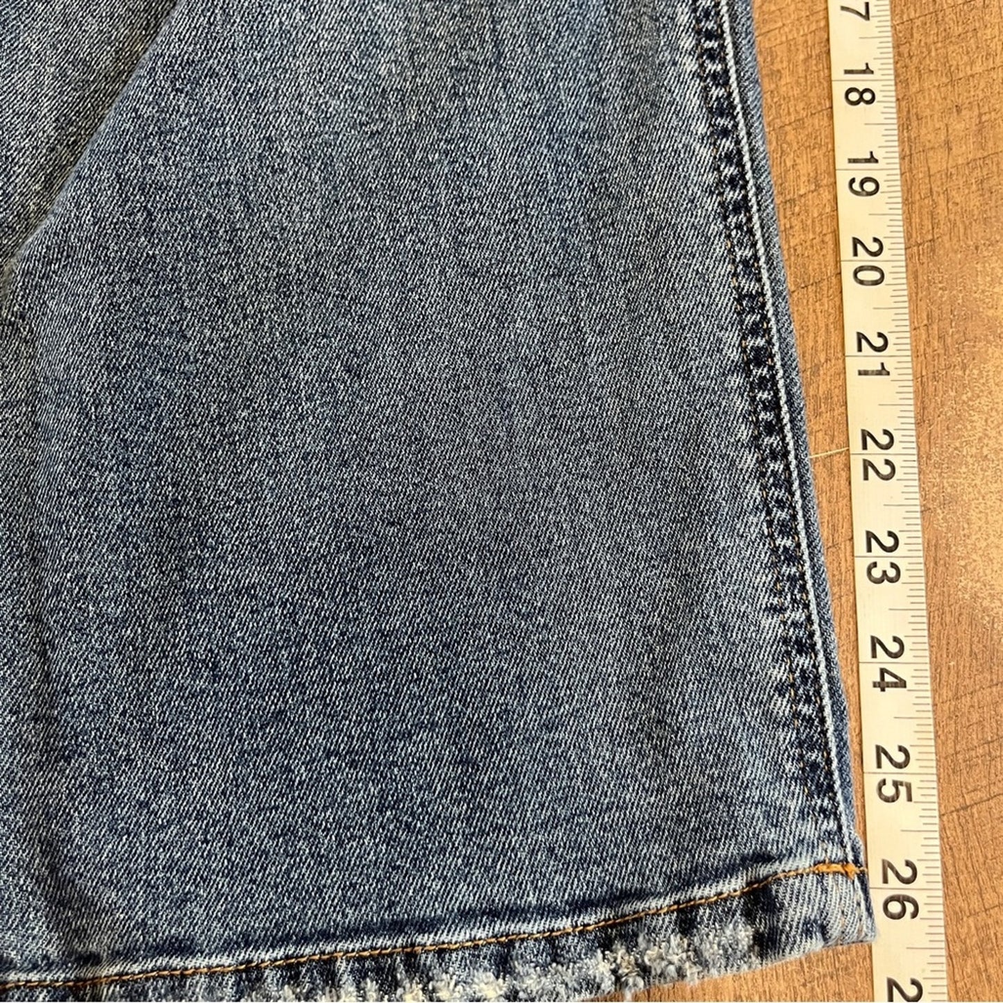 Wild Fable Buttonfly High Rise Mom Jeans Denim Womens Size 12 Distressed Boho