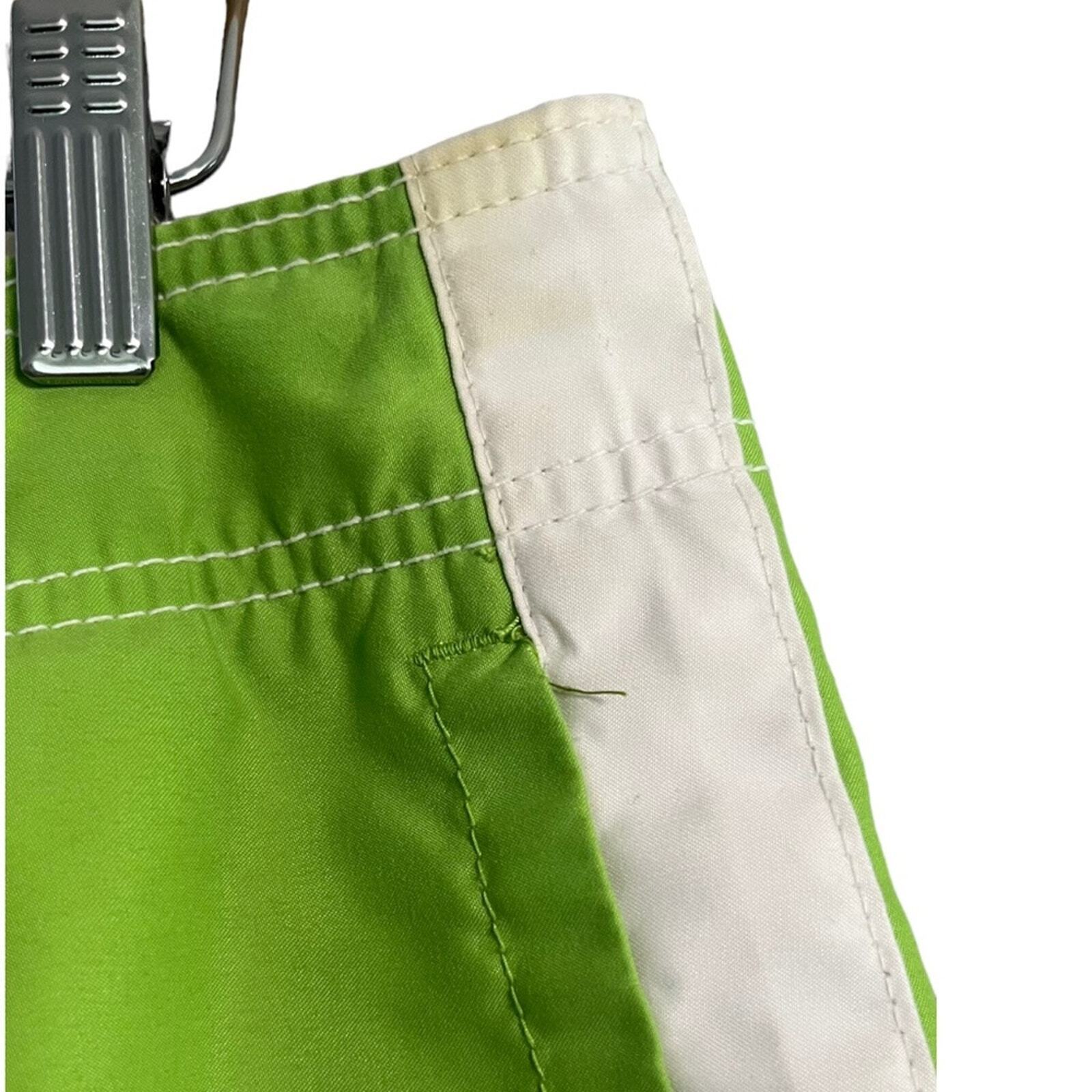 Abercrombie & Fitch Mens Small Lime Green Board Swim Shorts Trunks