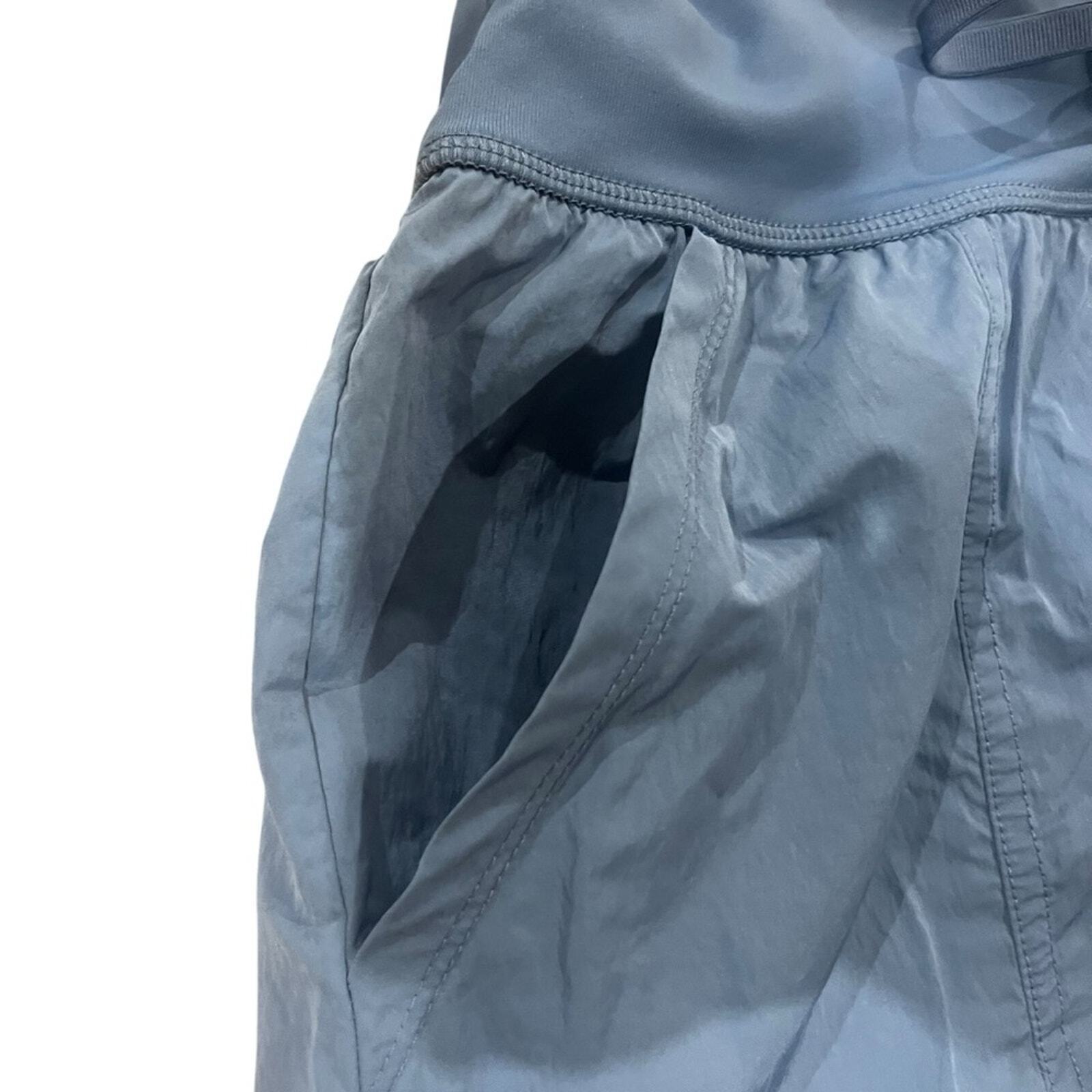 Apana Womens Size Small Blue Athletic Elastic Drawstring 2 Front Pocket Shorts
