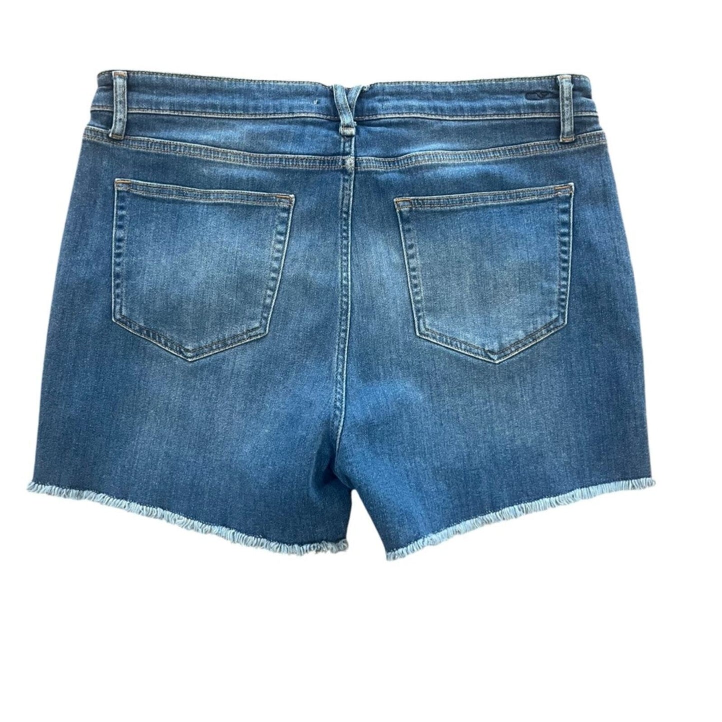 Vineyard Vines Womens Denim Shorts Size 31 Raw Edge Hem Medium Wash Simple
