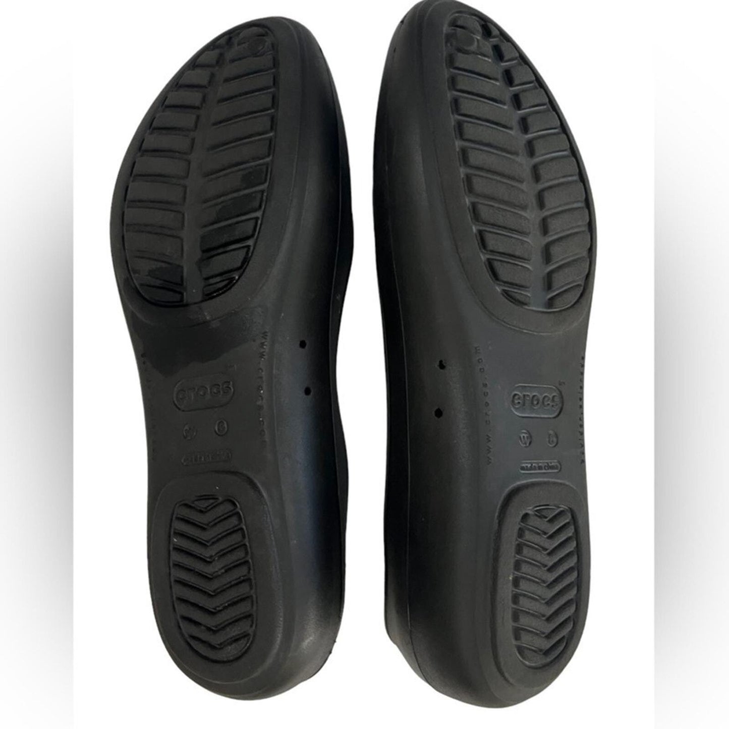CROCS Womens Size 8 Flat Black Kadee Shoe 