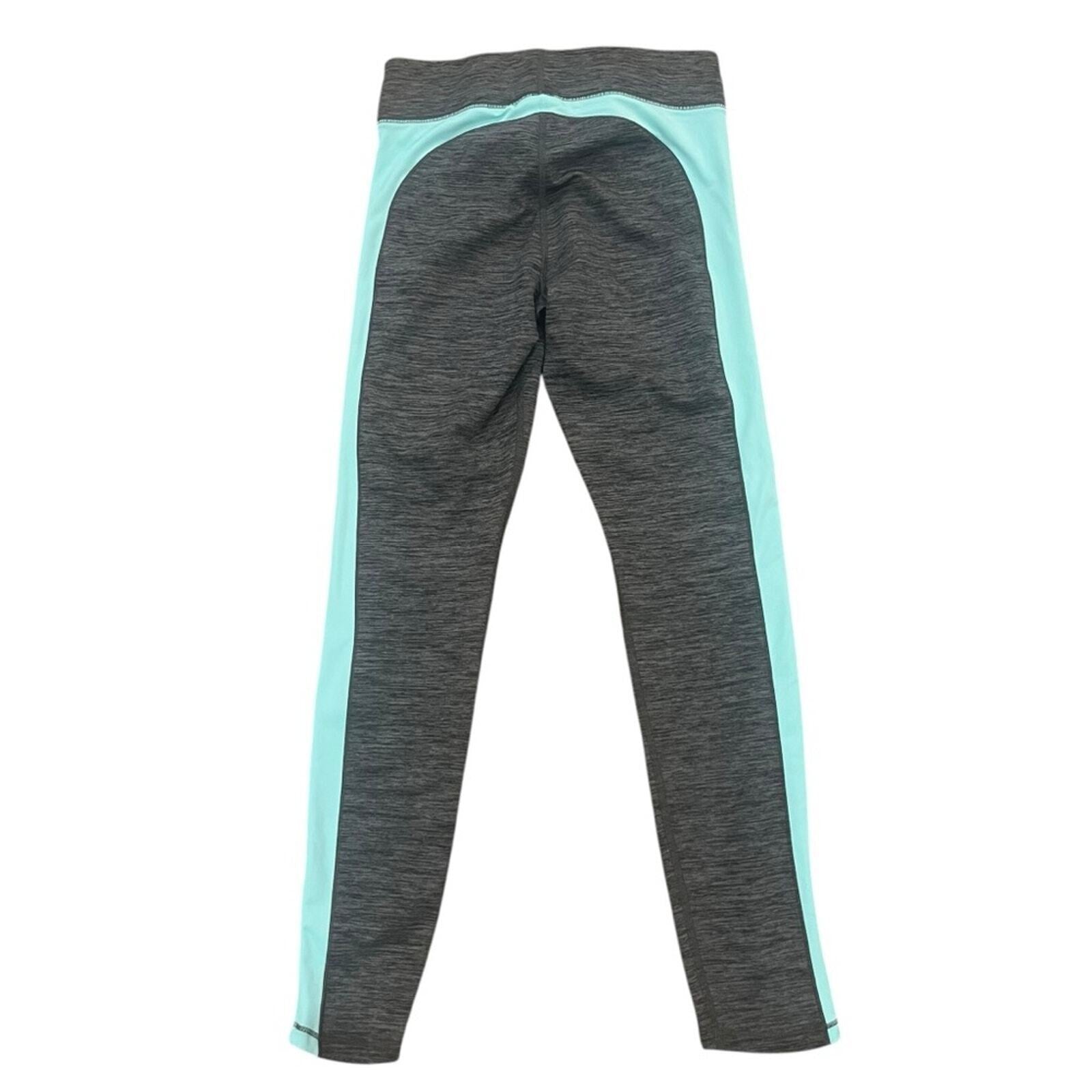 Under Armour Womens Cold Gear Tiffany Blue Gray Leggings Size Medium