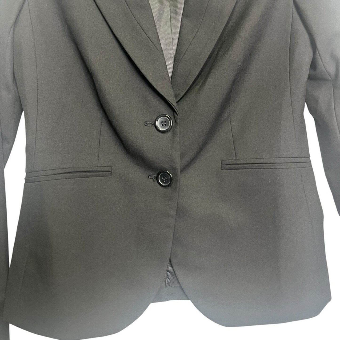The Limited Black Collection Womens Size 2 Button Long Sleeve Blazer