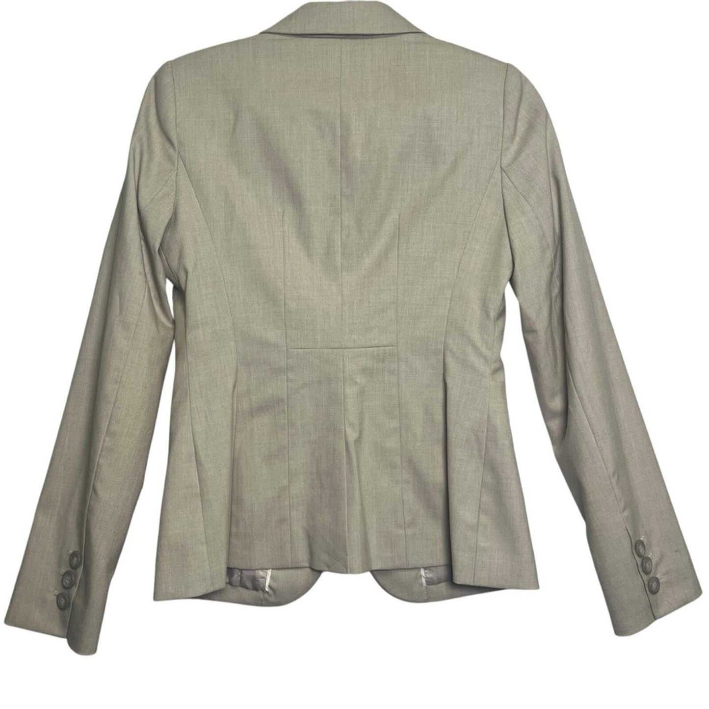 The Limited Collection Womens Size 2 Gray 2 Button Long Sleeve Blazer
