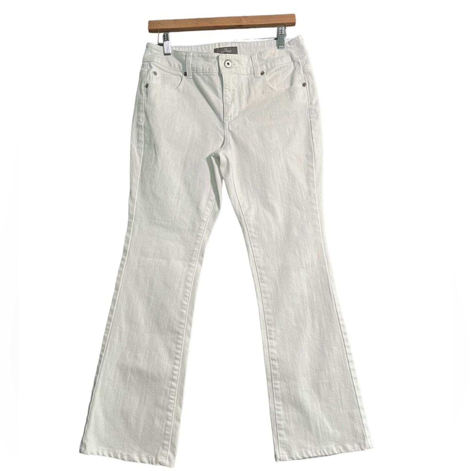 Chico's Womens Jeans Size 0R (S/4) White So Slimming Bootcut 