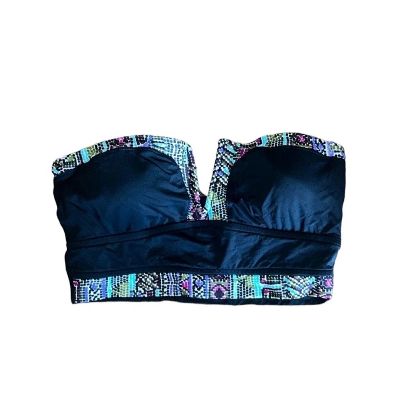 Shade & Shore Womens Medium Swim Tube Top Removable Padding No Wire 