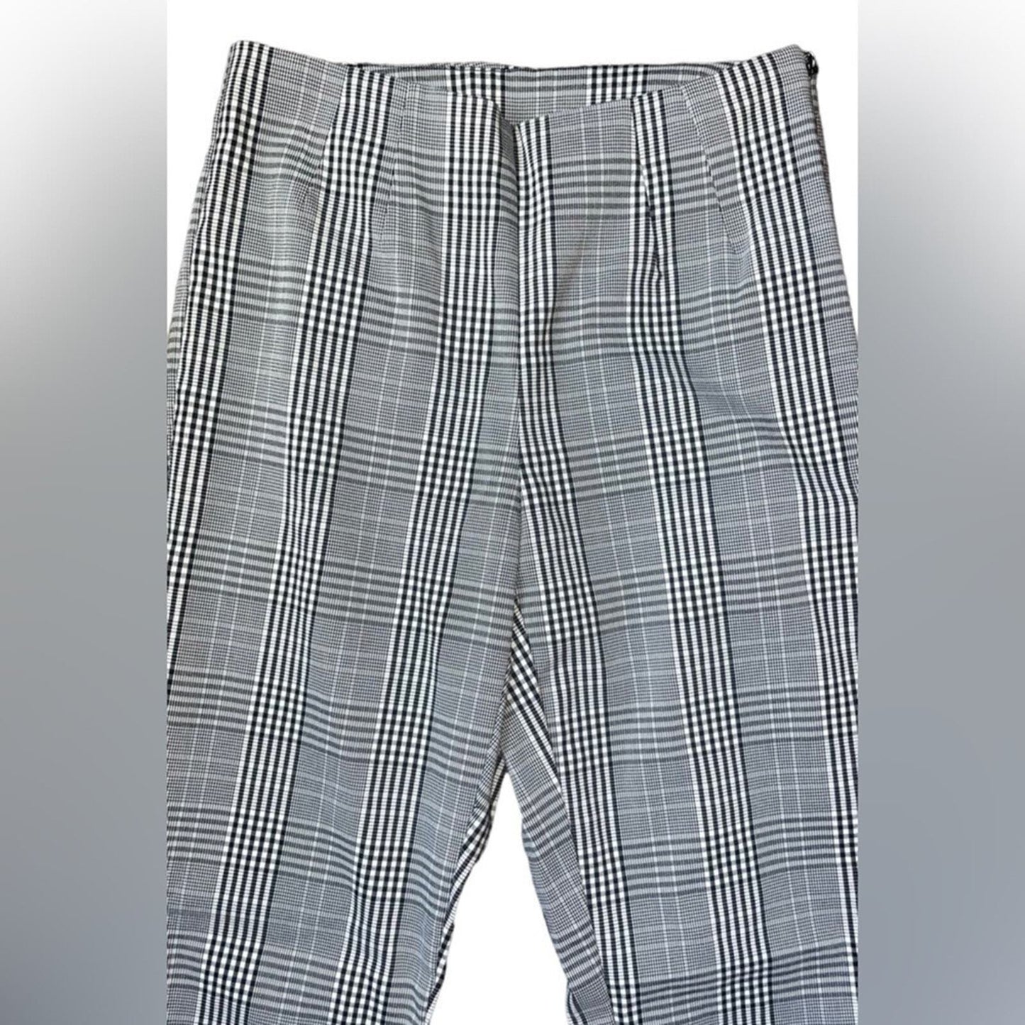 Time & Tru Women’s Size 4 Black and White Pixie Flat Front Pants