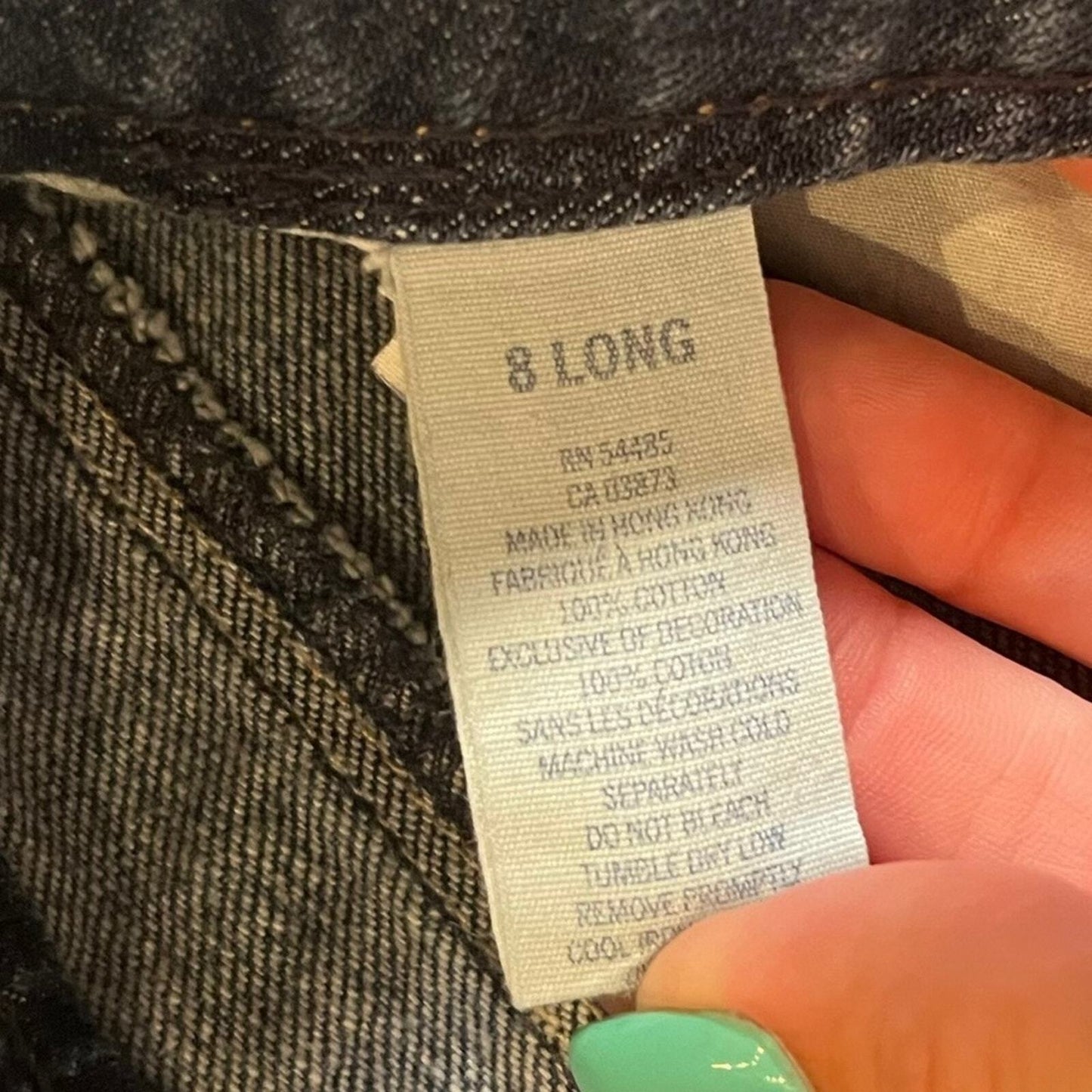 American Eagle Womens 77 Straight 8 Long Medium Wash Denim Jeans