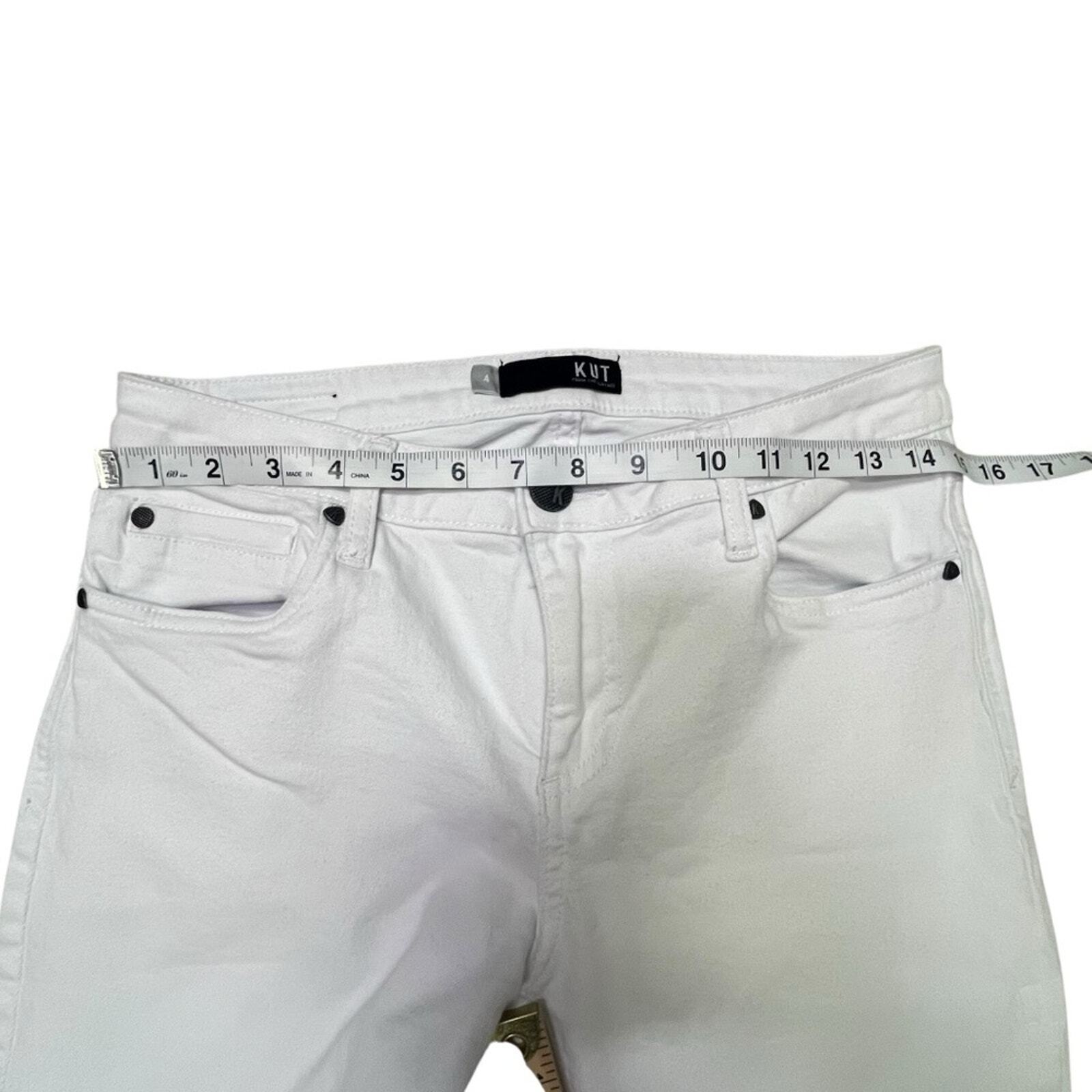 Kut From The Kloth Womens Size 4 White Skinny Jeans