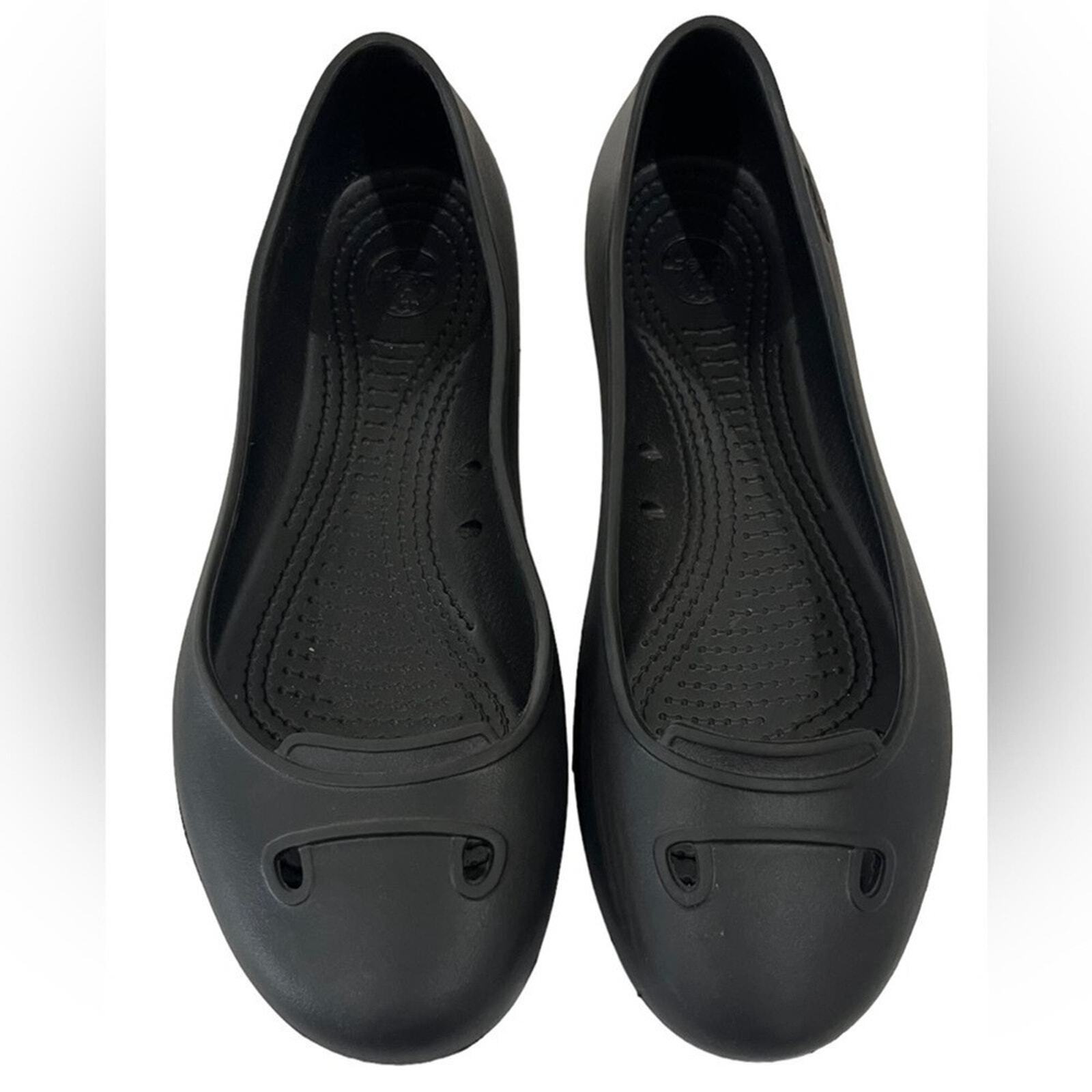 CROCS Womens Size 8 Flat Black Kadee Shoe 