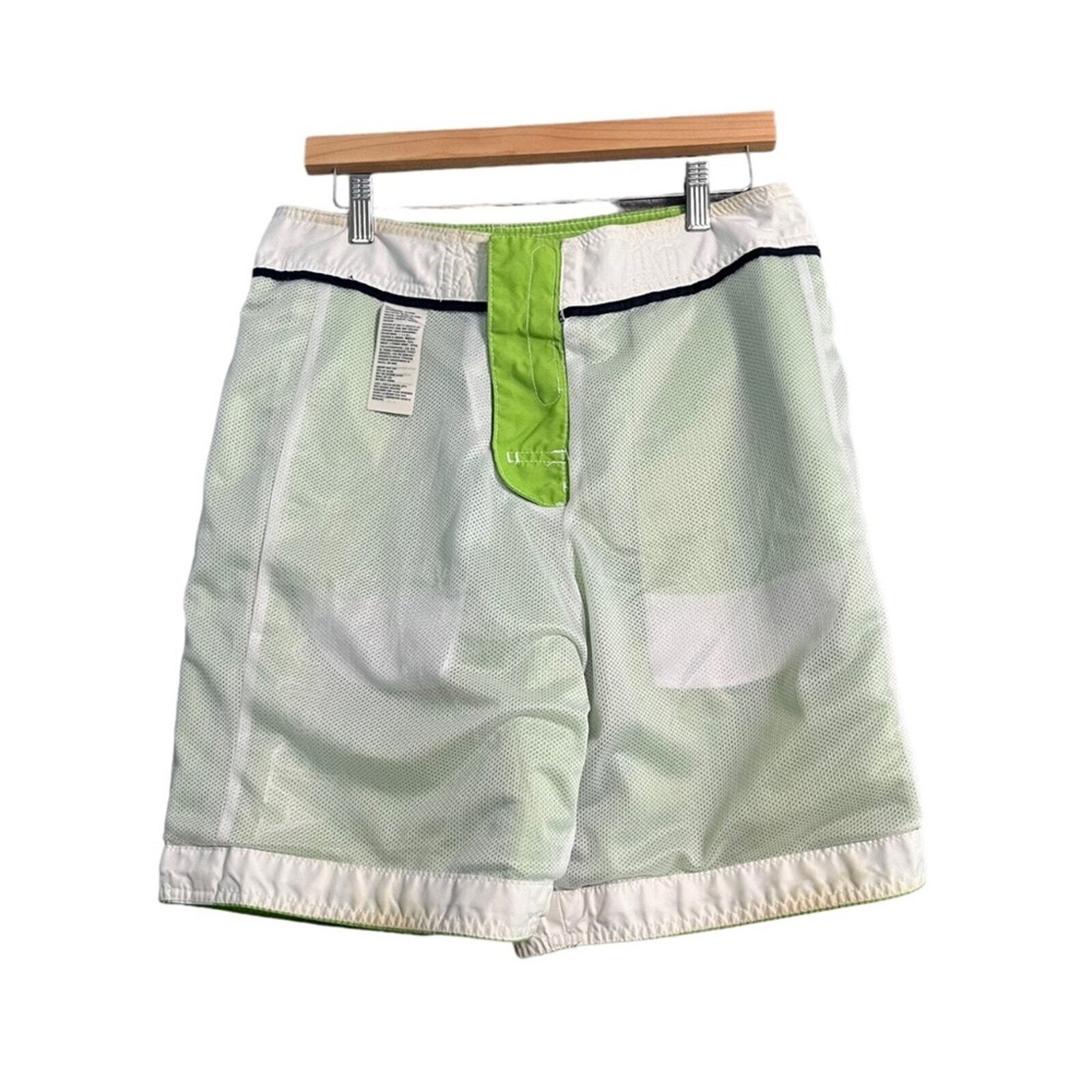 Abercrombie & Fitch Mens Small Lime Green Board Swim Shorts Trunks
