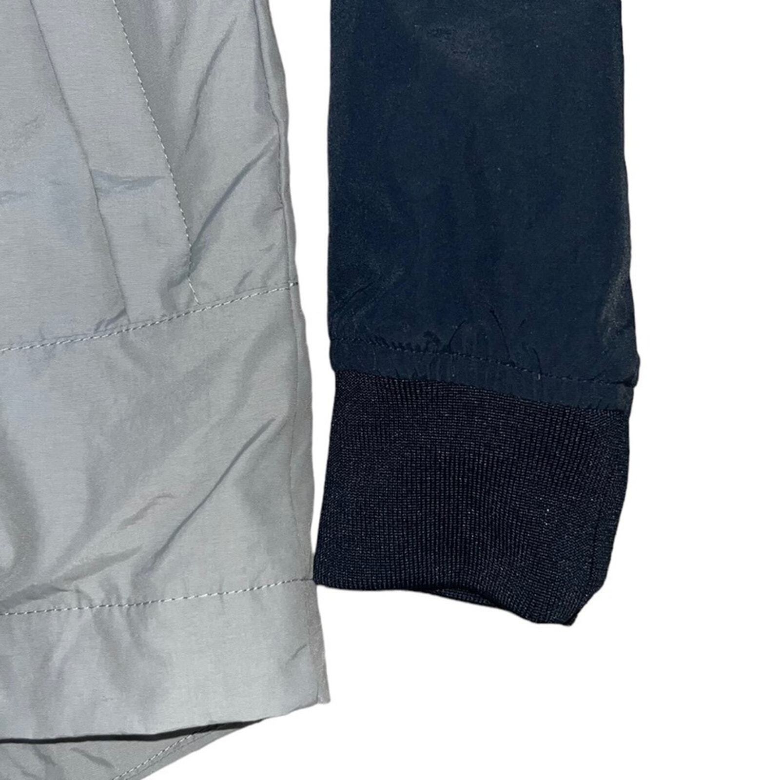 H&M Boys Size 14 Insulated Jacket with Hood Navy Gray 