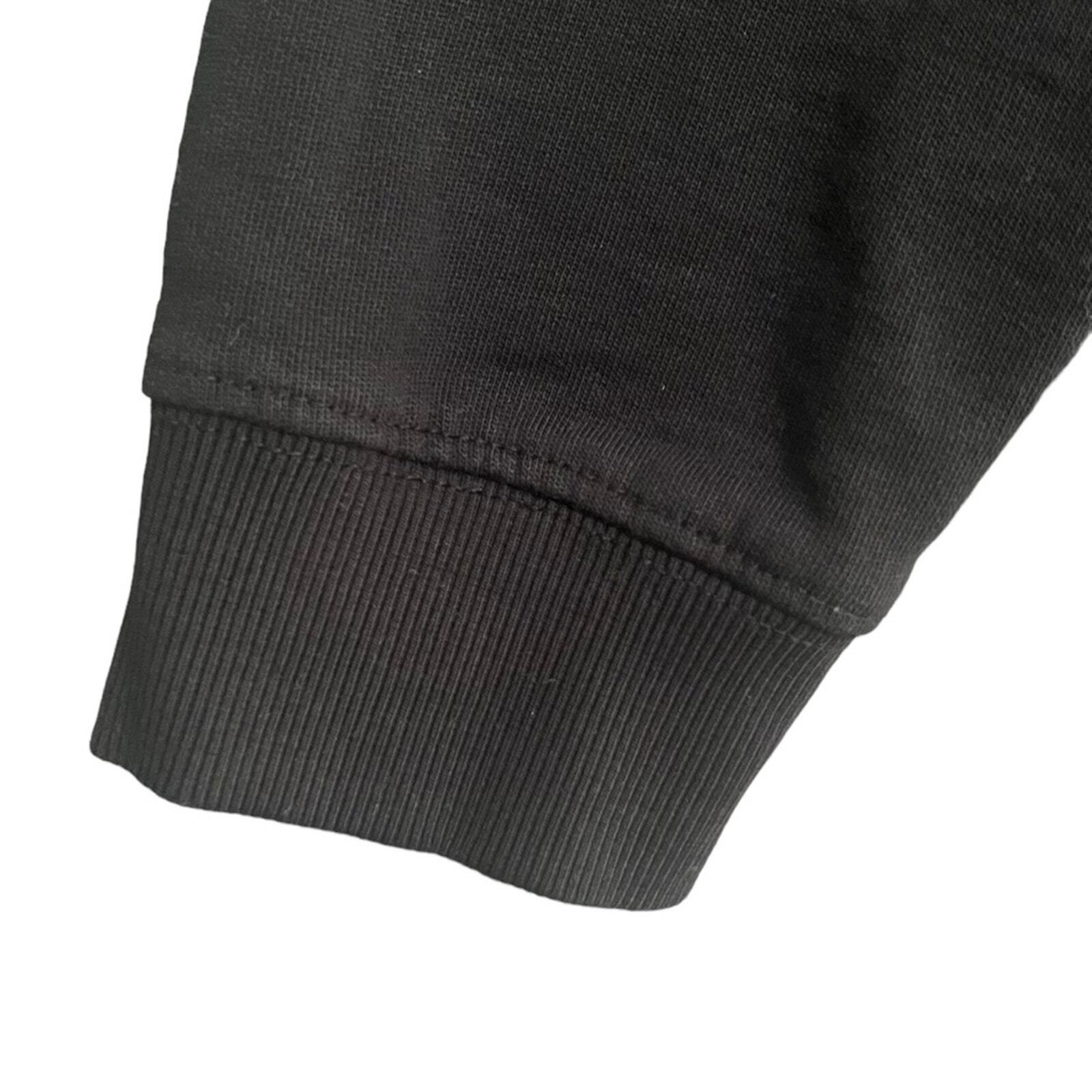 Laugh More Womens Size XL Black Cropped Sweatshirt