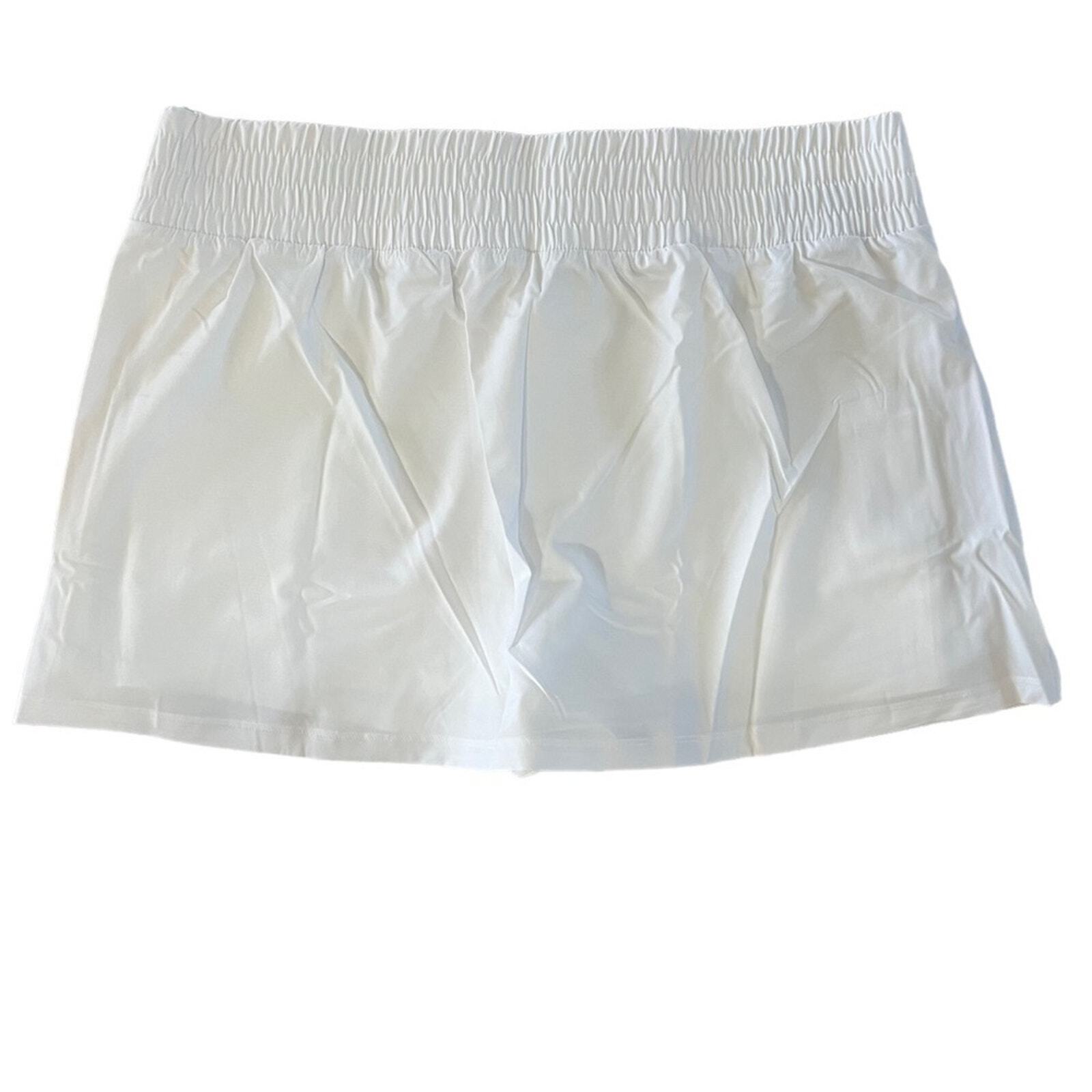 Gap Fit Women's Runaround Super High Rise Dry Wicking White Skort Size XL NWT